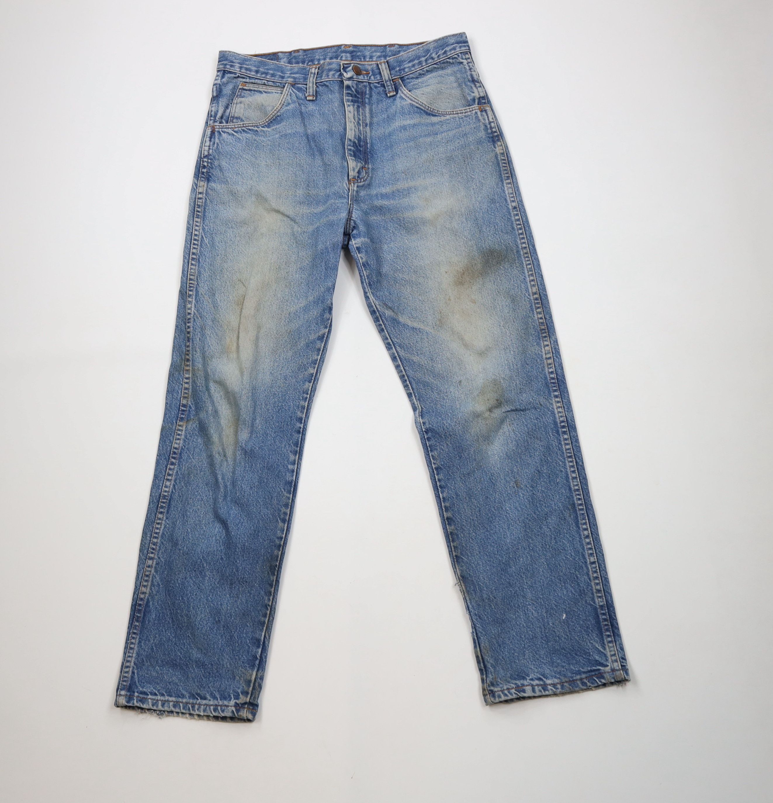 Vintage Vintage 90s Streetwear Straight Leg Denim Jeans Blue USA Size US 34 / EU 50 - 1 Thumbnail