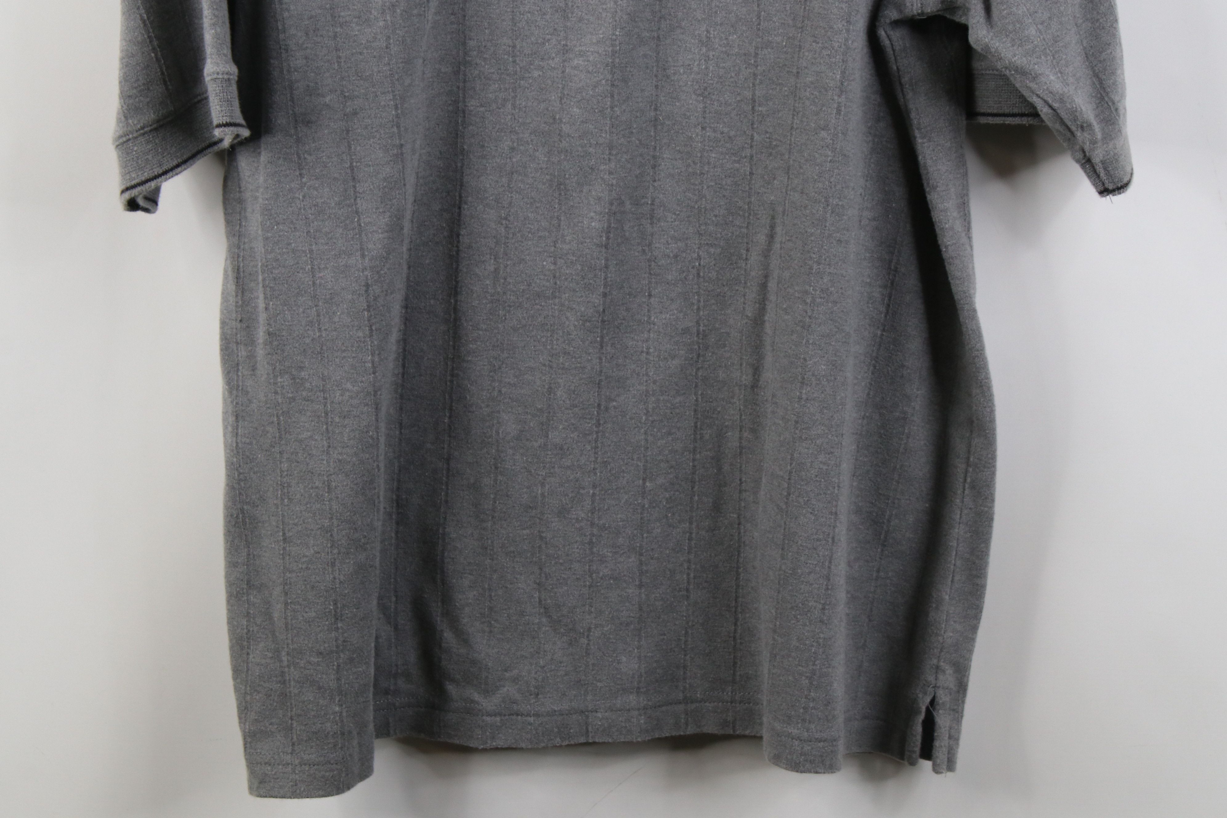 Vintage Vintage 90s Streetwear Ribbed Knit Golf Polo Shirt Gray Size US S / EU 44-46 / 1 - 11 Thumbnail