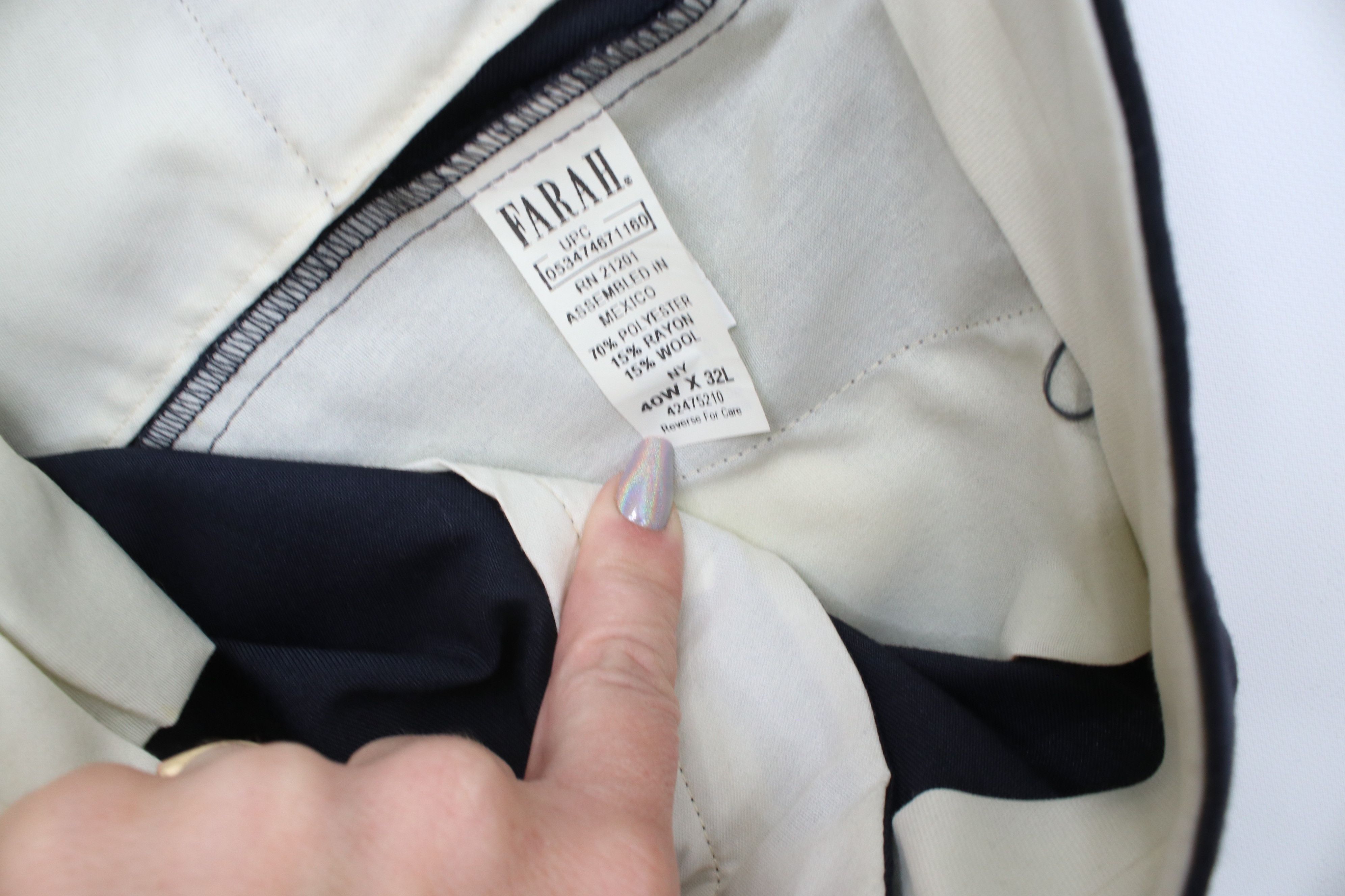 Vintage Vintage 90s Streetwear Gabardine Knit Wide Leg Chino Pants Size US 40 / EU 56 - 8 Thumbnail