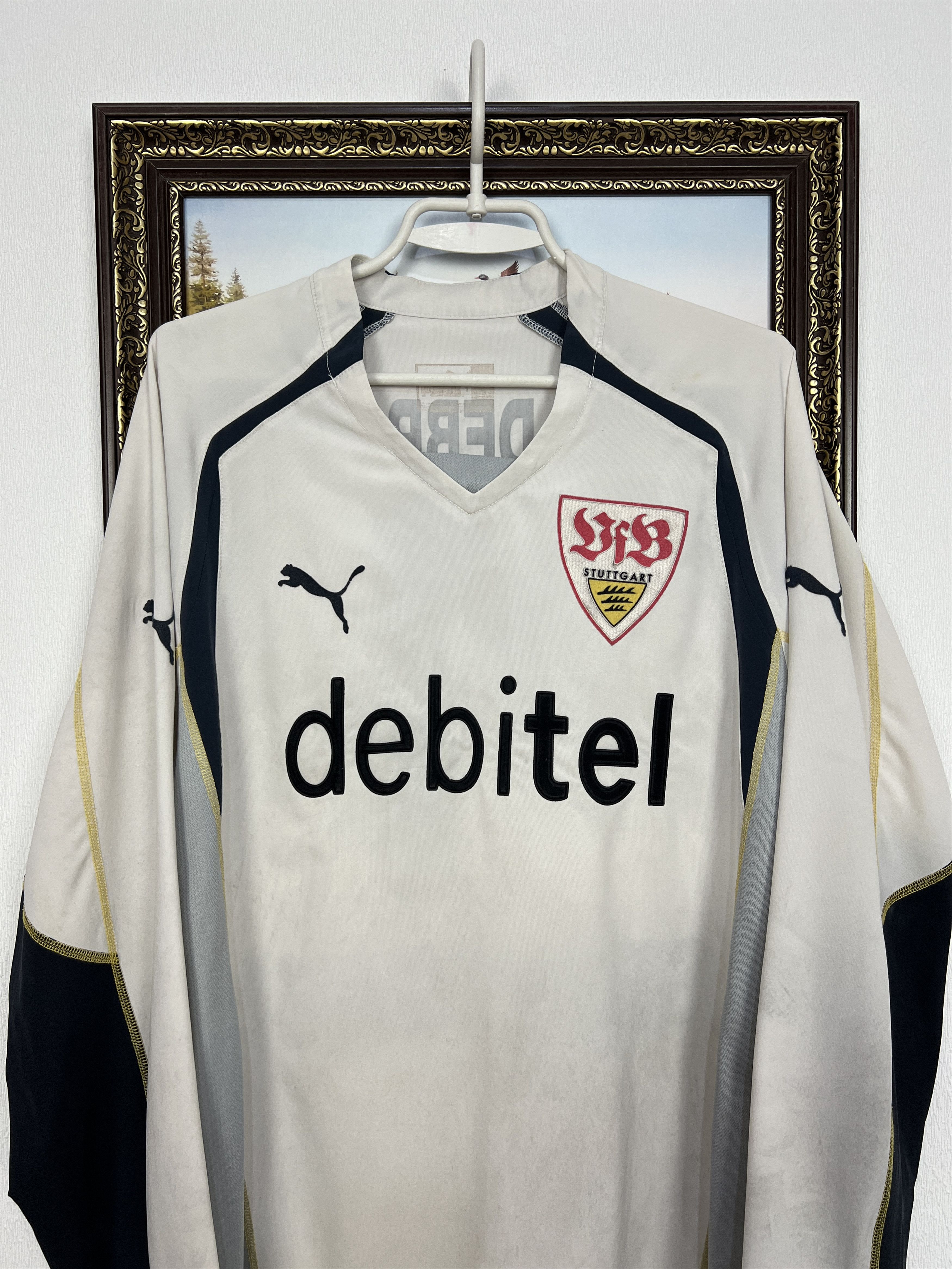 Puma Stuttgart Goalkeeper football shirt 2004 Puma #1 Hildebrand Size US L / EU 52-54 / 3 - 7 Thumbnail