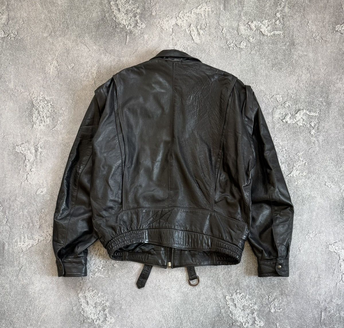 Vintage Leather L aviator bomber pilot jacket transformer vest coat Size US L / EU 52-54 / 3 - 15 Thumbnail