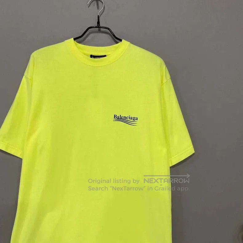 Balenciaga Balenciaga Fluorescent Yellow Coca-Cola Logo Short Sleeve Size US XS / EU 42 / 0 - 2 Thumbnail