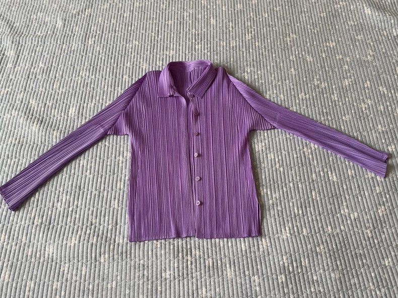 Issey Miyake issey miyake size:3 Purple cardigan Size XXS / US 00 / IT 34 - 1 Thumbnail