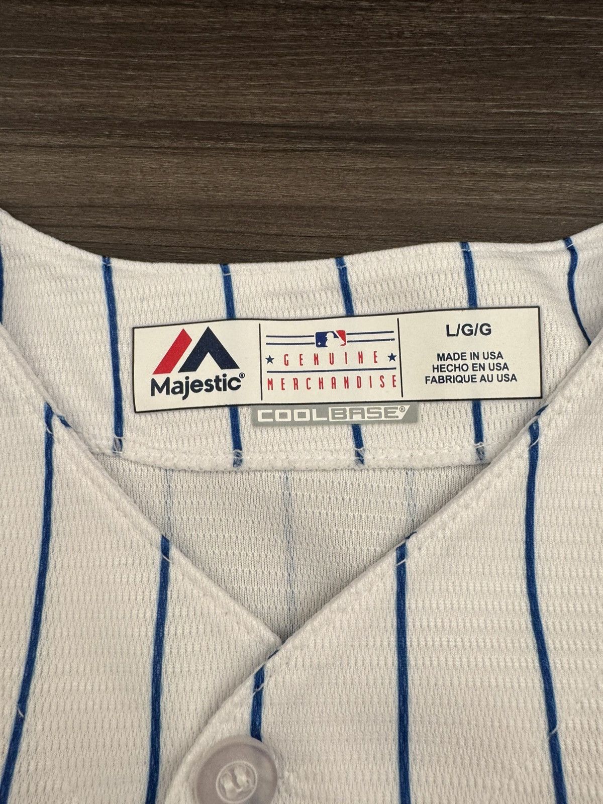 Majestic Chicago Cubs Wilson Contreras #40 MLB Pinstripe Jersey Size US L / EU 52-54 / 3 - 4 Thumbnail