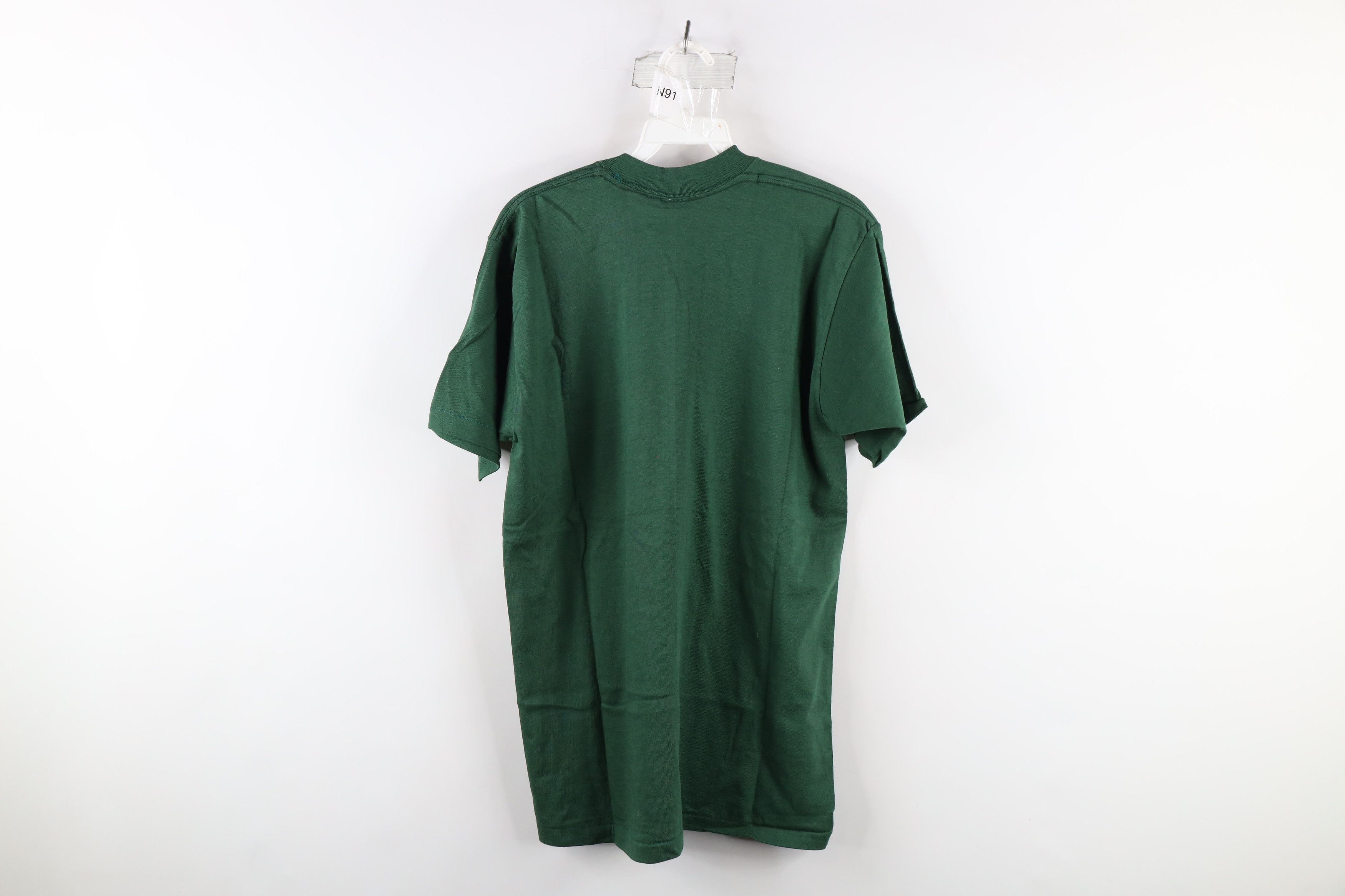 Vintage Deadstock Vintage 70s Streetwear Pocket T-Shirt Hunter Green Size US L / EU 52-54 / 3 - 6 Thumbnail