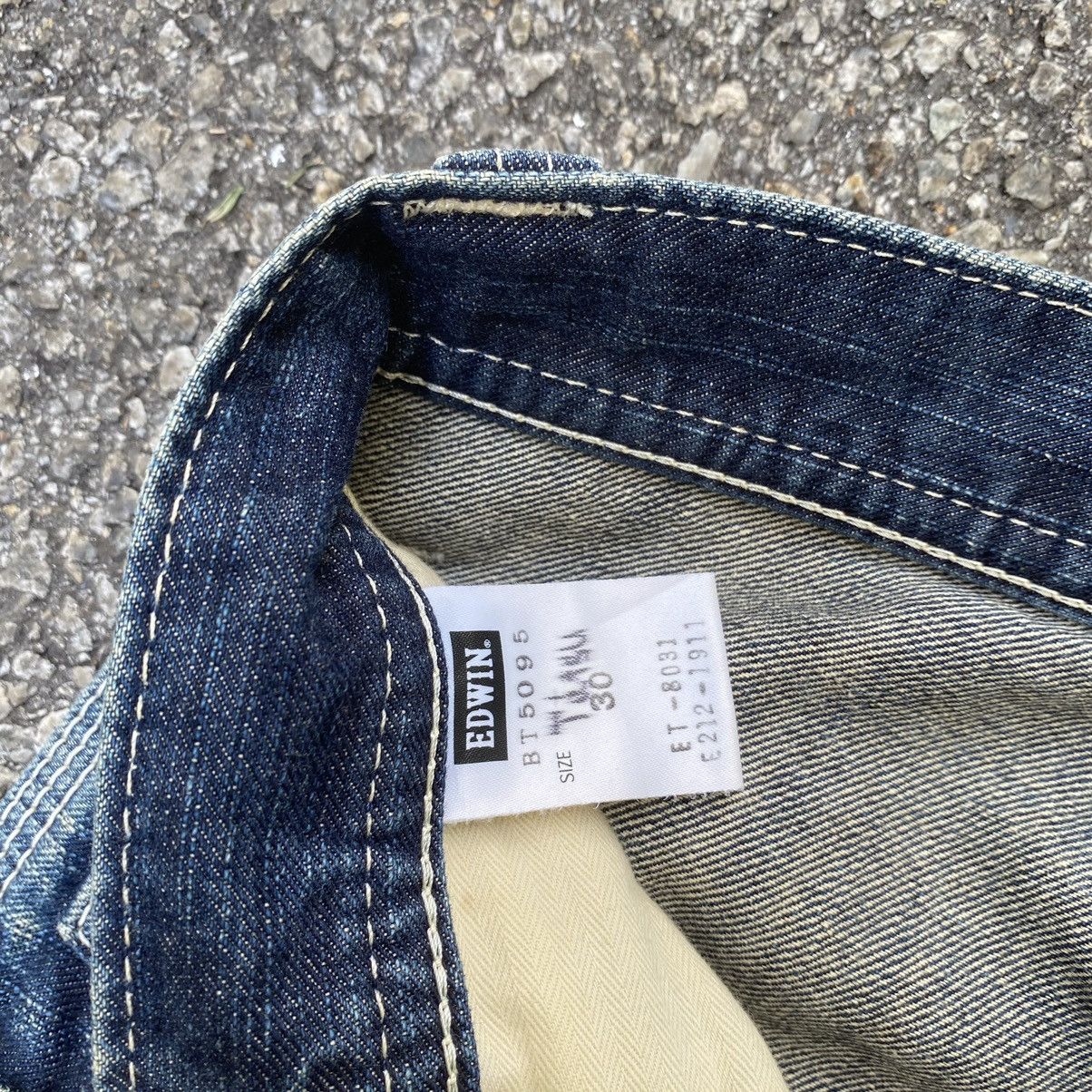Edwin Jorts Shorts Denim Edwin 503 Blue Trip Jeans Size US 30 / EU 46 - 8 Thumbnail