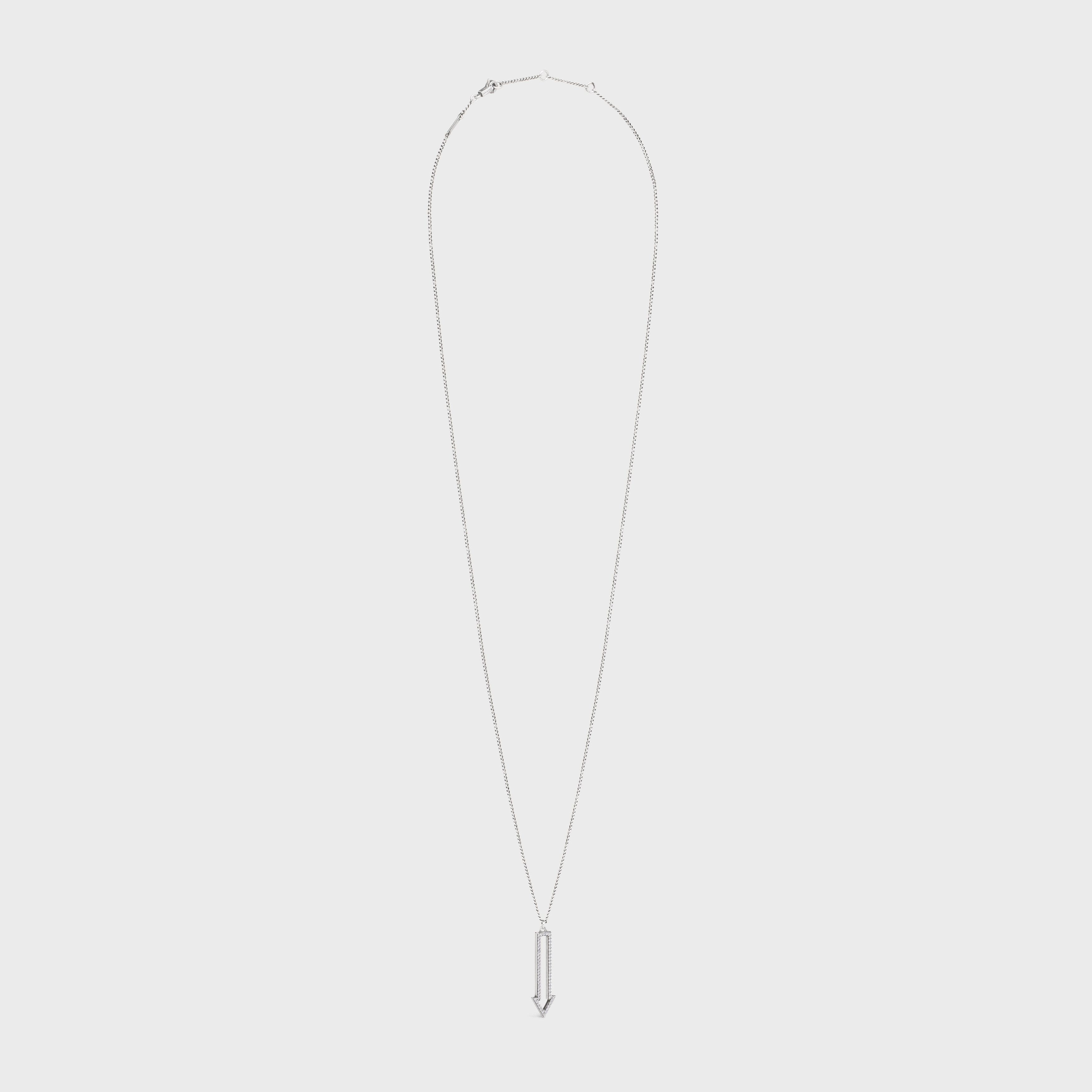 Celine o1bcso1str0824 Size: OS / Arrow Necklace in Silver Size ONE SIZE - 3 Thumbnail