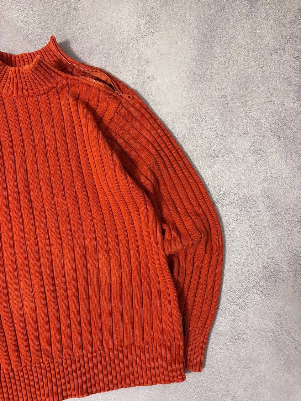 Vintage Vintage Diesel style orange distressed sweatshirt Size US M / EU 48-50 / 2 - 3 Thumbnail