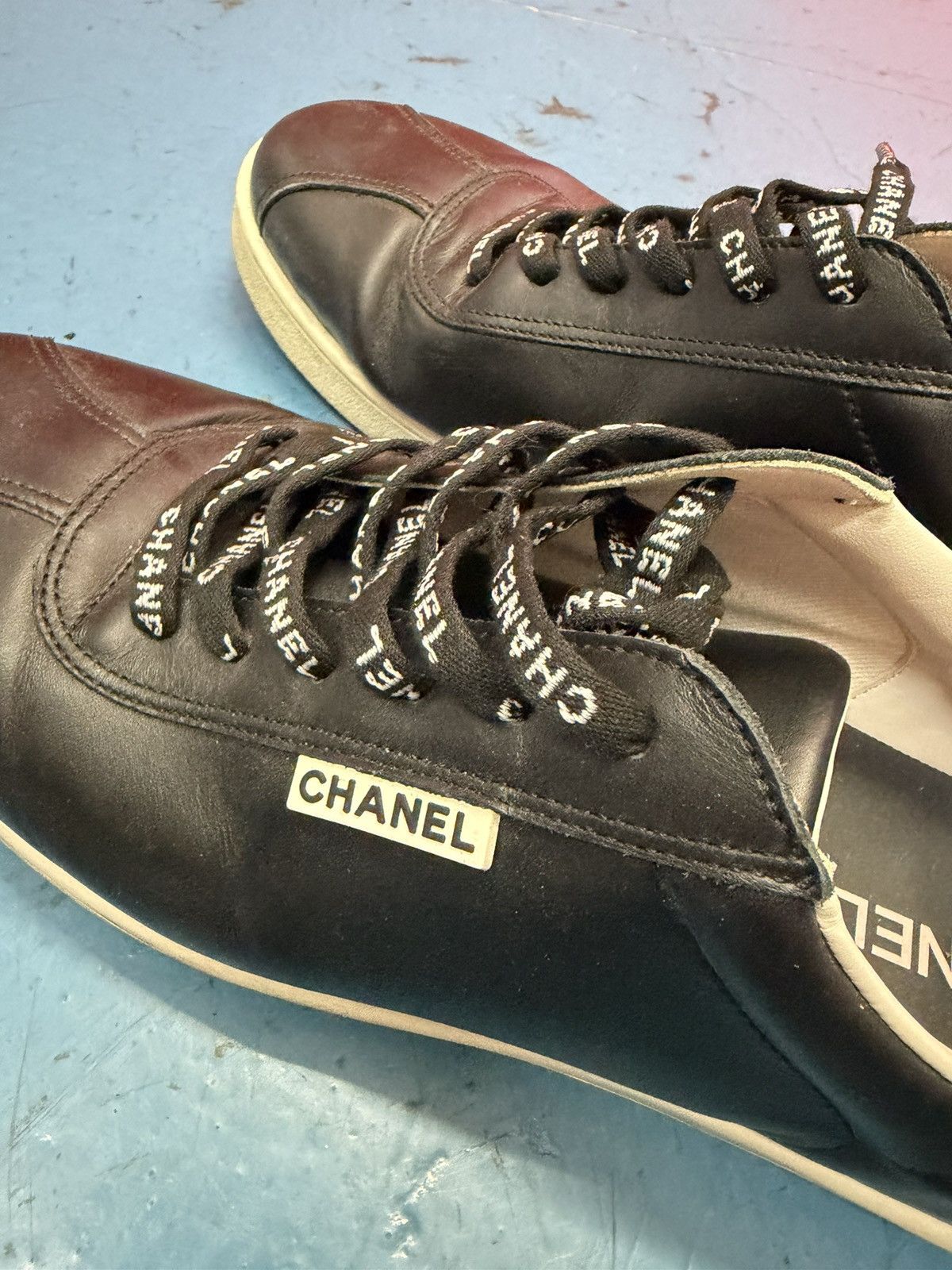 Chanel CHANEL BLACK SNEAKERS Size US 13 / EU 46 - 3 Thumbnail