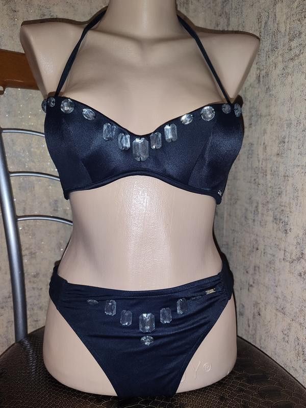 Dior DIOR Swimsuit Blue Logo Bathing Suit Bra Bikini Size ONE SIZE - 1 Thumbnail