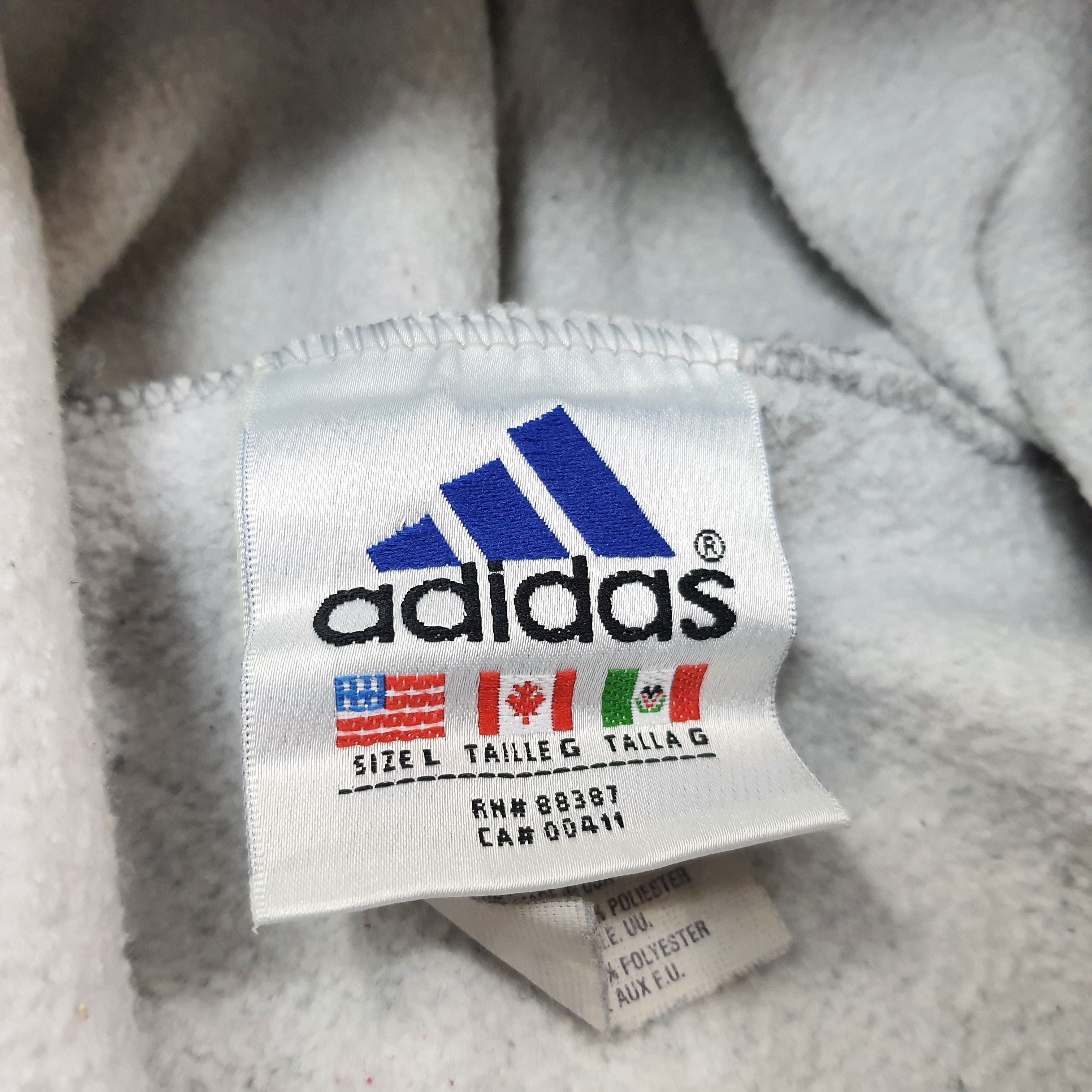 Adidas Vintage Adidas Tennessee Vols Gray Hooded Sweatshirt C256N8 Size US XL / EU 56 / 4 - 5 Thumbnail