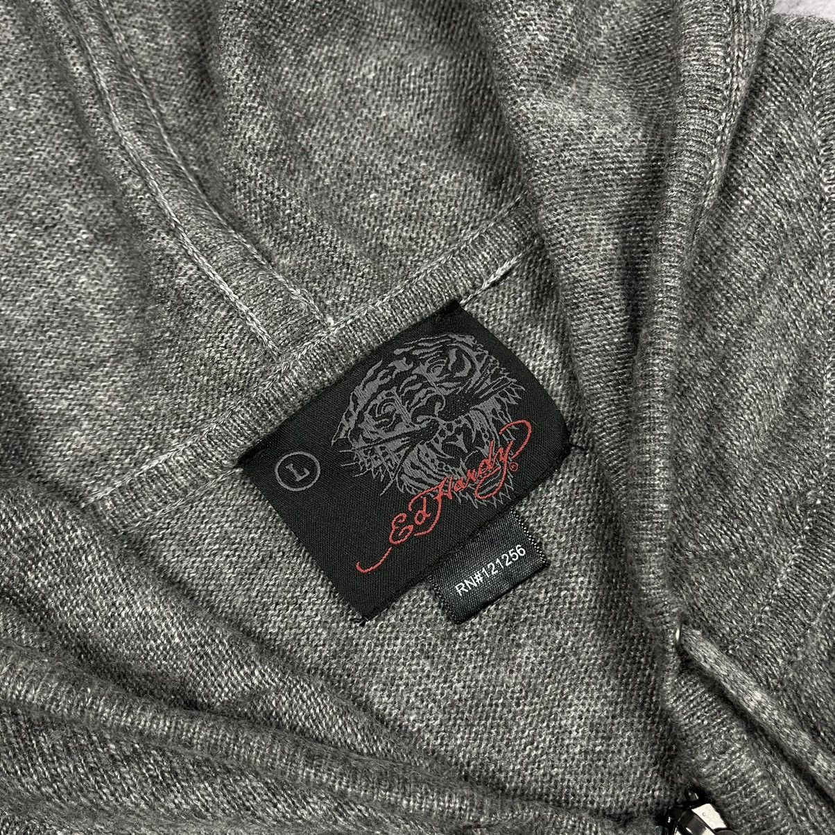 Ed Hardy Vintage Ed Hardy tiger y2k big logo hooded sweater 90’s Size US L / EU 52-54 / 3 - 7 Thumbnail