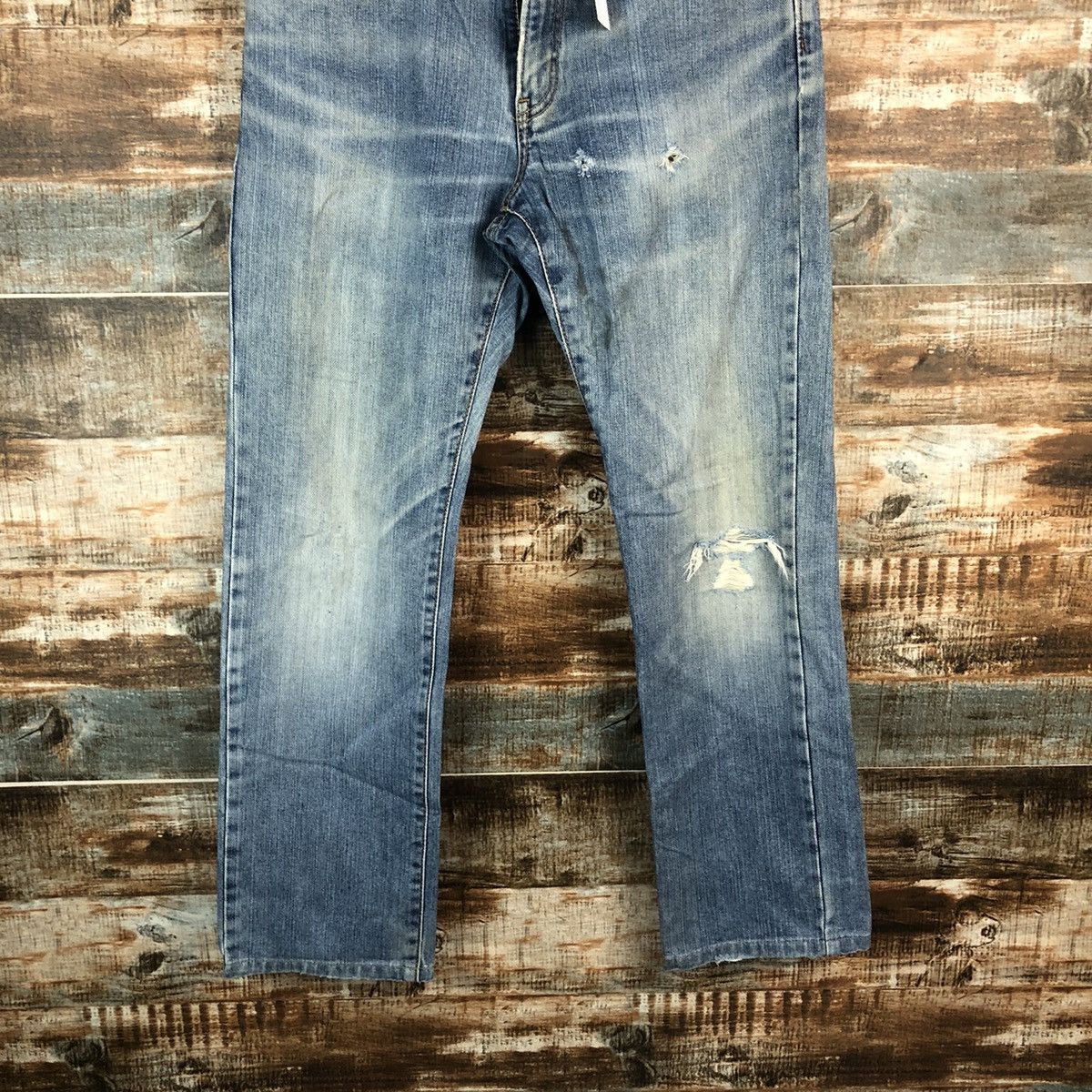 Edwin Edwin japan vintage ripped distressed Denim Pants #A1414 Size US 32 / EU 48 - 3 Thumbnail