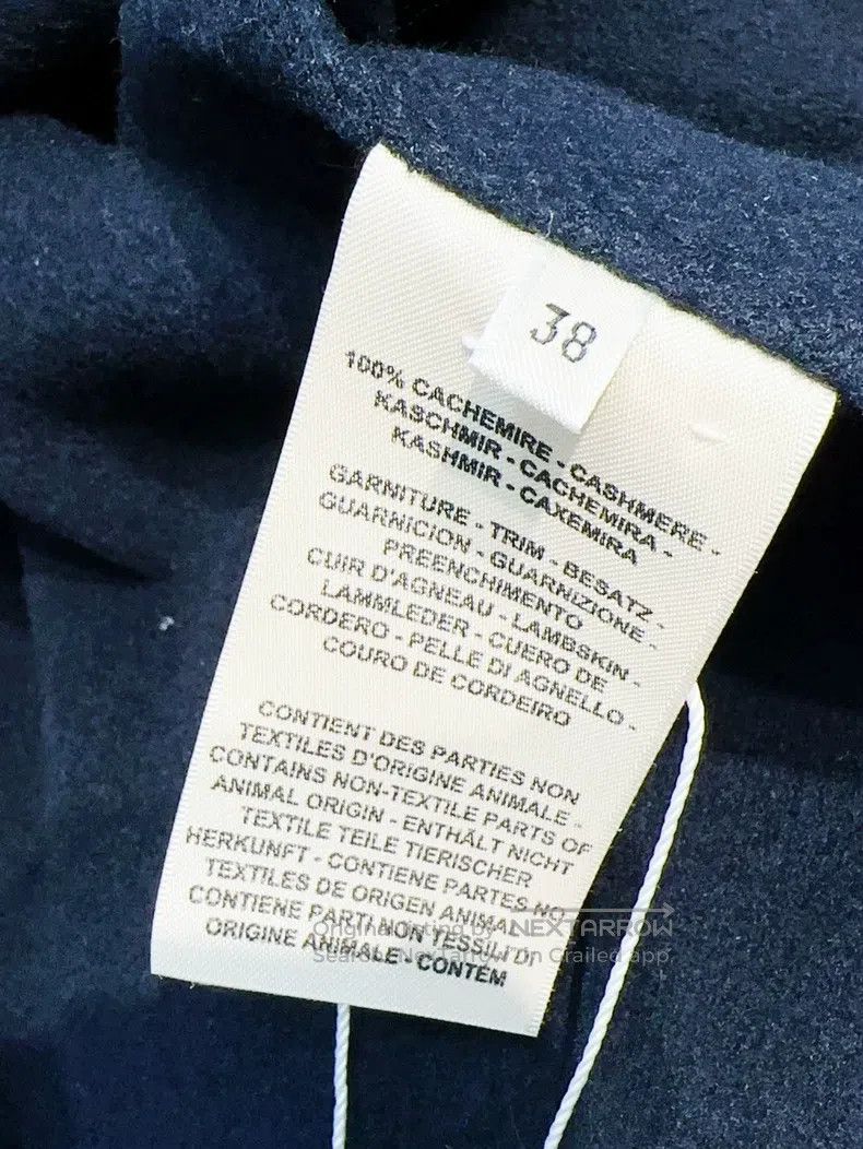 Hermes Hermes 22 Model Navy Blue Silver Buckle Collar Coat Size XS / US 0-2 / IT 36-38 - 7 Thumbnail