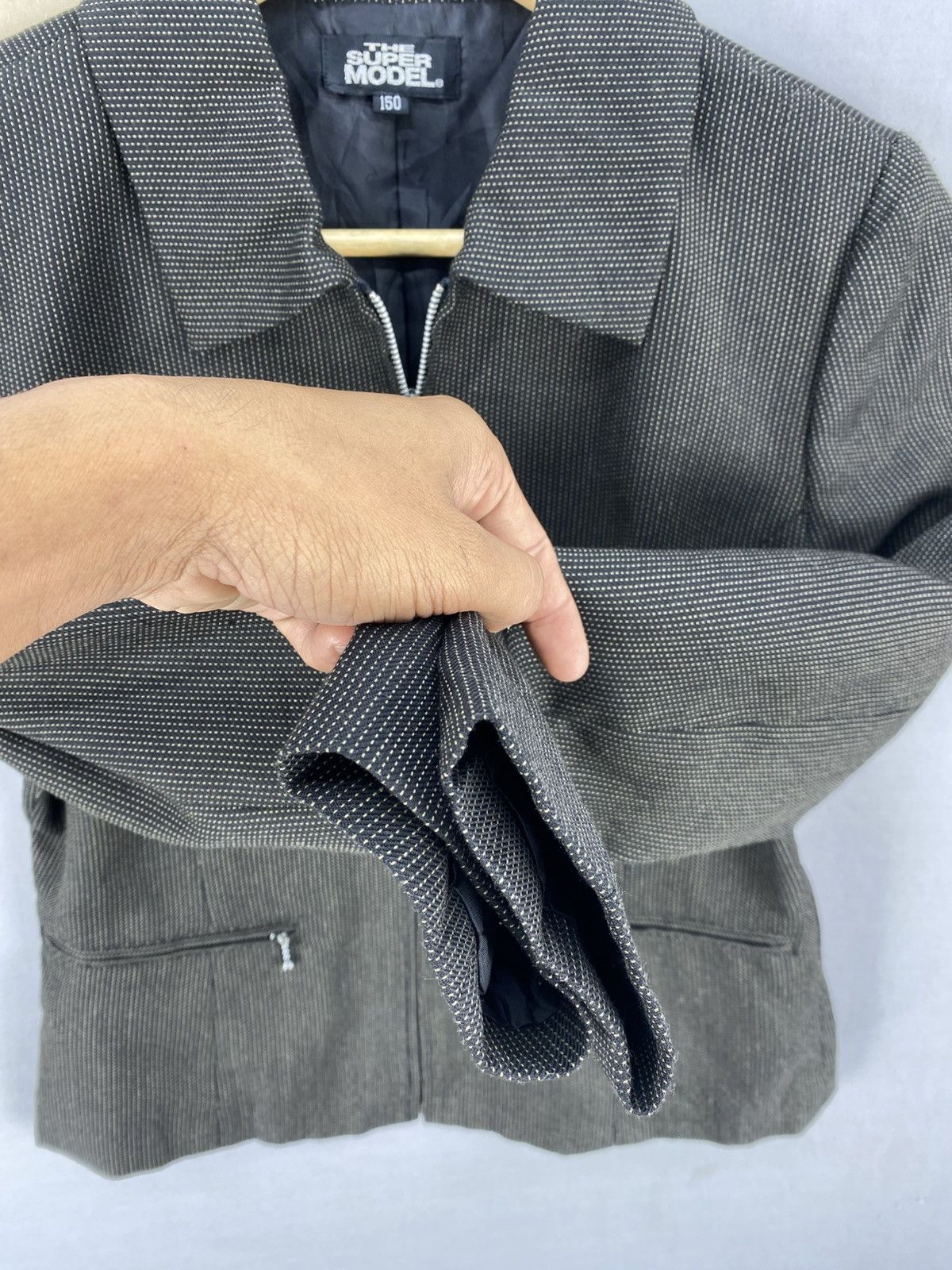 Japanese Brand Vintage 90’s The Super Model Cropped Jacket Size XS / US 0-2 / IT 36-38 - 8 Thumbnail