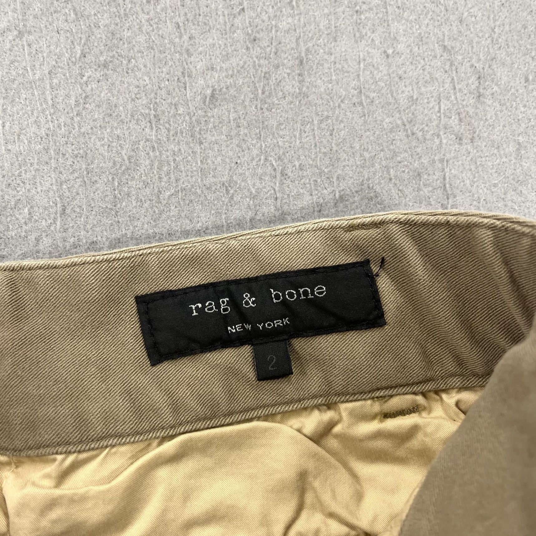 Rag & Bone Rag & Bone Pants Womens 2 Beige Utility Cargo Straight Leg Made USA Zip Pockets Size 26" / US 2 / IT 38 - 4 Thumbnail