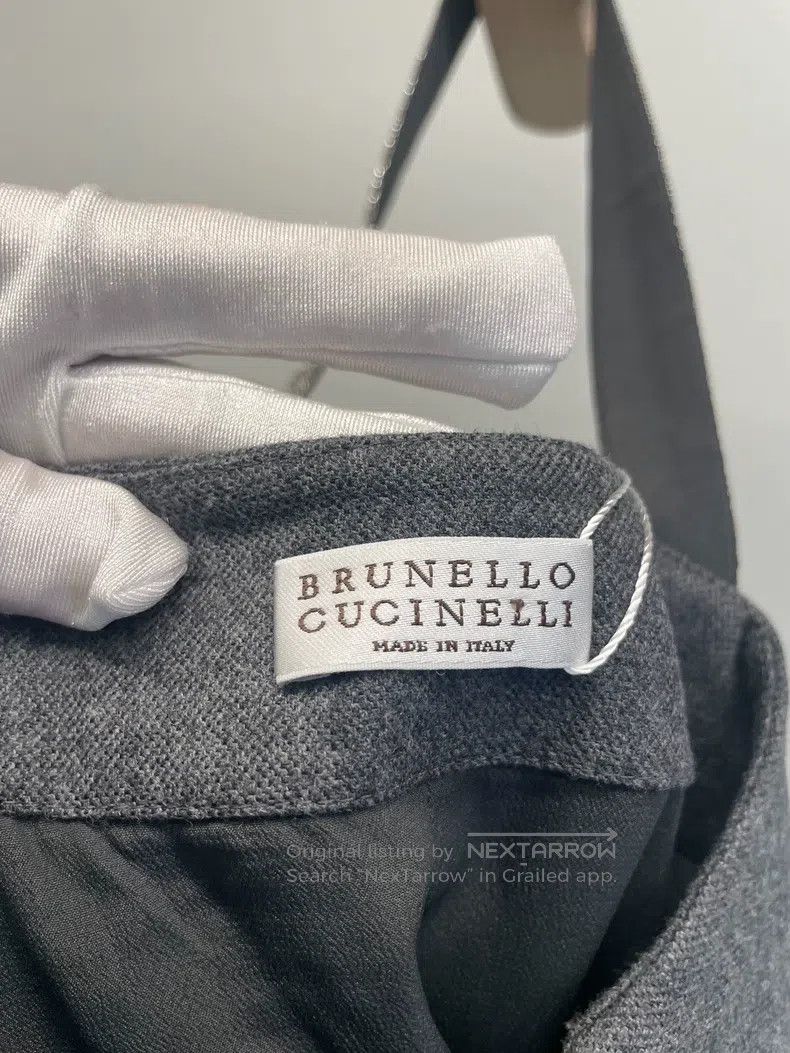 Brunello Cucinelli Brunello Cucinelli Gray Beaded Dress Size XS / US 0-2 / IT 36-38 - 2 Thumbnail
