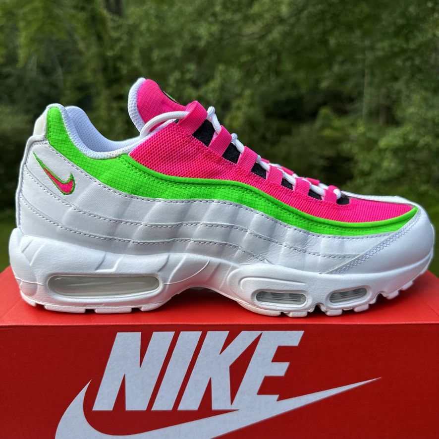 Nike Nike Air Max 95 Custom Watermelon - Pink/Green/White Size 10 Size US 10 / EU 43 - 1 Thumbnail