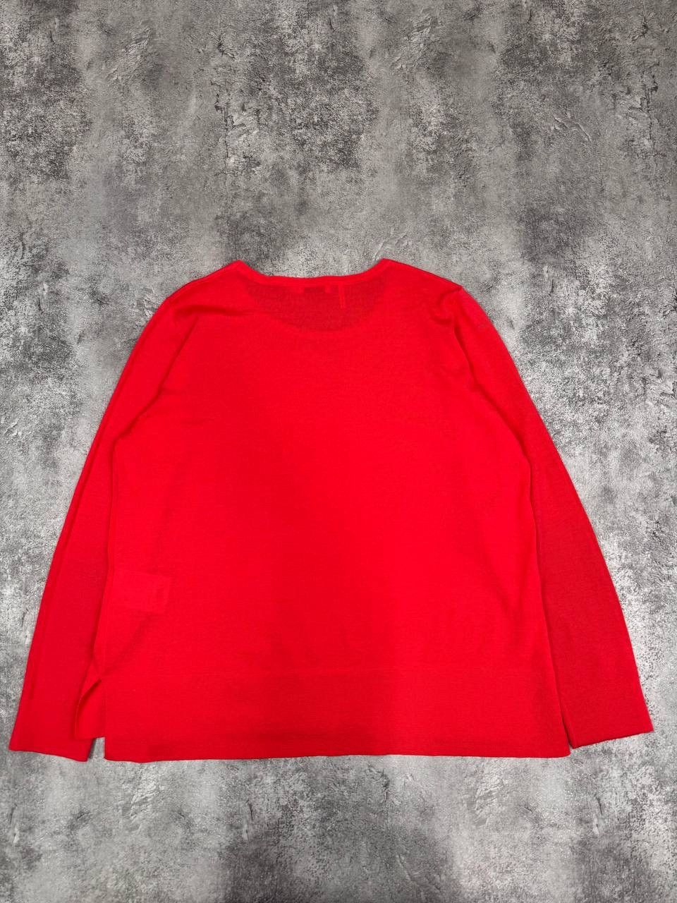 Merz B. Schwanen Maerz Muenchen Merino Wool Sweater Red Women's Size M Size M / US 6-8 / IT 42-44 - 7 Thumbnail