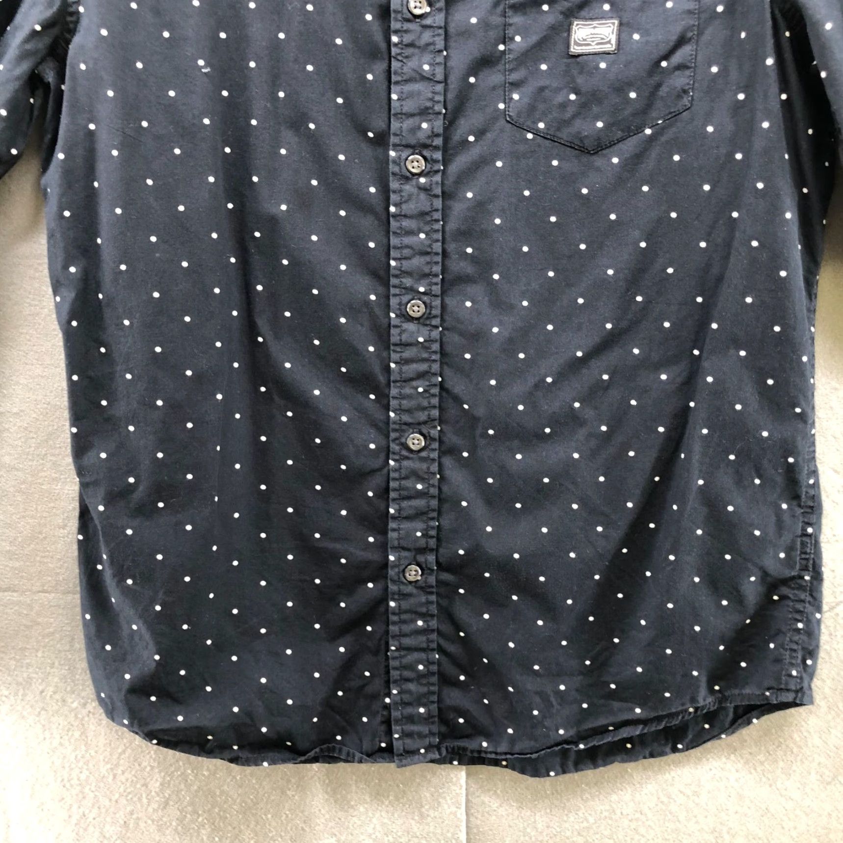 Vintage Ralph Lauren Denim & Supply Polka Dot Button Up Long Sleeve Shirt Mens M Black Cotton Size US M / EU 48-50 / 2 - 4 Thumbnail
