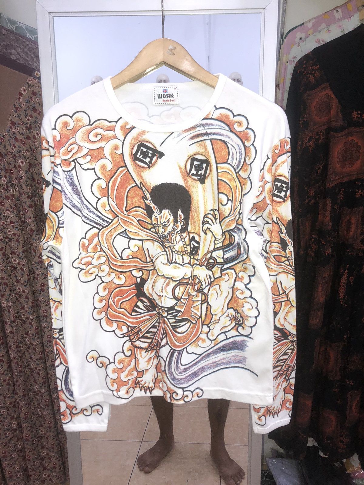 Beauty Beast × Japanese Brand Full print Sukajan Long Sleeve Size US L / EU 52-54 / 3 - 1 Thumbnail