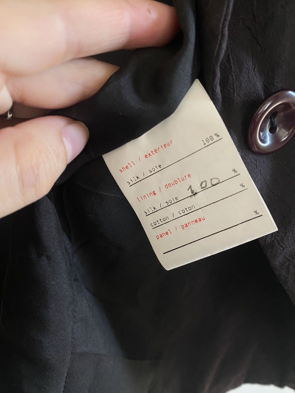 Casey Vidalenc Archive Casey Vidalenc Silk Blazer –France – Pre Casey Casey Size M / US 6-8 / IT 42-44 - 3 Thumbnail