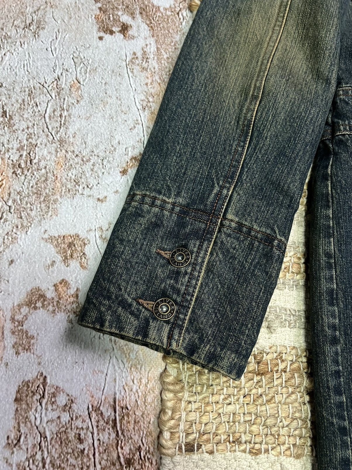 Vintage Vintage Japanese style river island acid washed denim coat Size S / US 4 / IT 40 - 9 Thumbnail