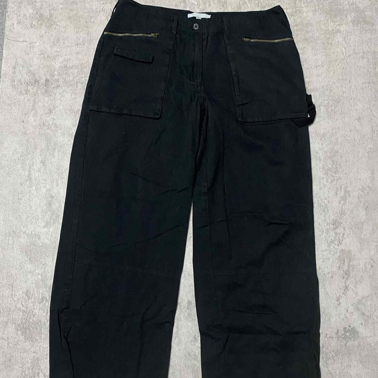 Other Black cargo pants with adjustable waist #cargopants Size US 34 / EU 50 - 2 Thumbnail