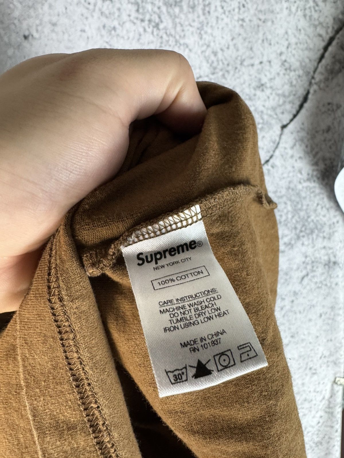 Supreme Supreme Long Sleeve Embroidered Size Small Brown Size US M / EU 48-50 / 2 - 4 Thumbnail