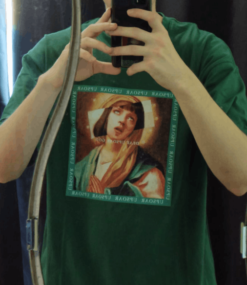 Japanese Brand × Vintage "Virgin Mary-L" Oversized T-shirt Size US L / EU 52-54 / 3 - 3 Thumbnail