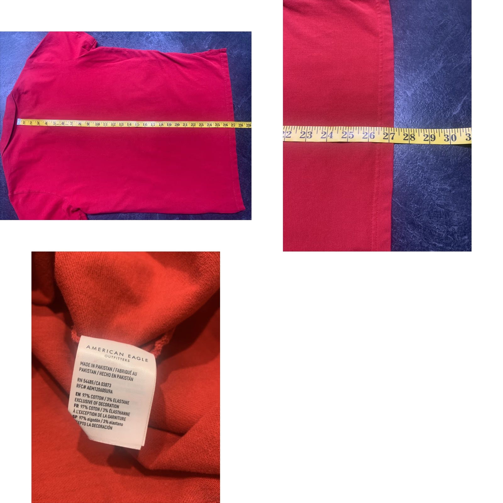 American Eagle Outfitters American Eagle Shirt Adult Medium Short Sleeve Button-Up Collared Casual Red Men's Regular Cotton All Seasons 90s? No (note: avoid adding decade) Size US M / EU 48-50 / 2 - 8 Thumbnail