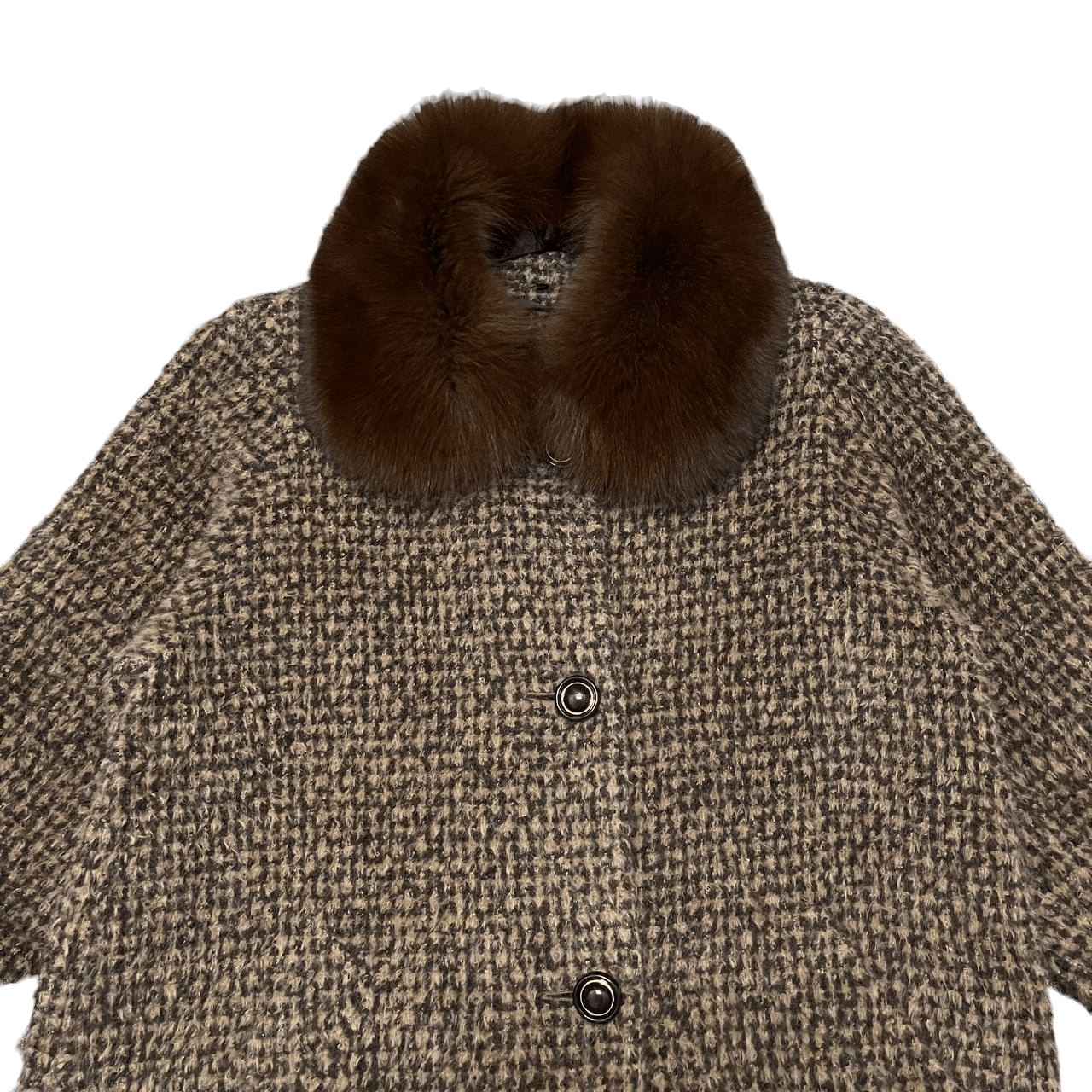 If Six Was Nine Vintage Japanese Charoy Piacenza Fox Fur Coat Size M / US 6-8 / IT 42-44 - 2 Thumbnail