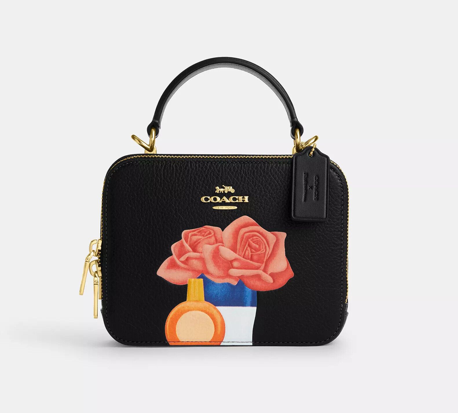 image of Coach X Tom Wesselmann Box Crossbody Cq047 in Black, Women's
