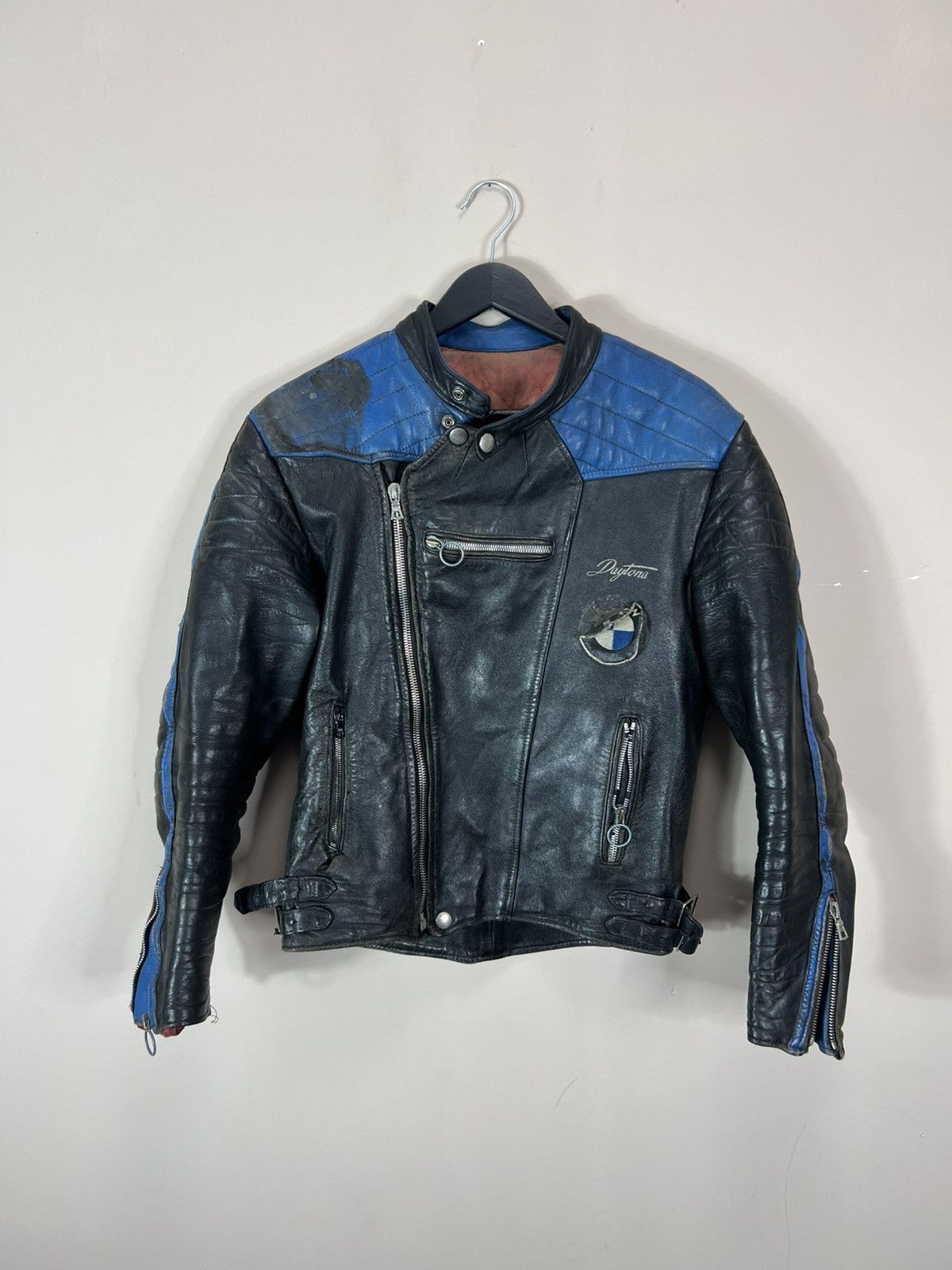 BMW 💙VTG DAYTONA RICK OWENS JUNYA AVIREX LEATHER BMW RACING JACK Size US S / EU 44-46 / 1 - 2 Thumbnail