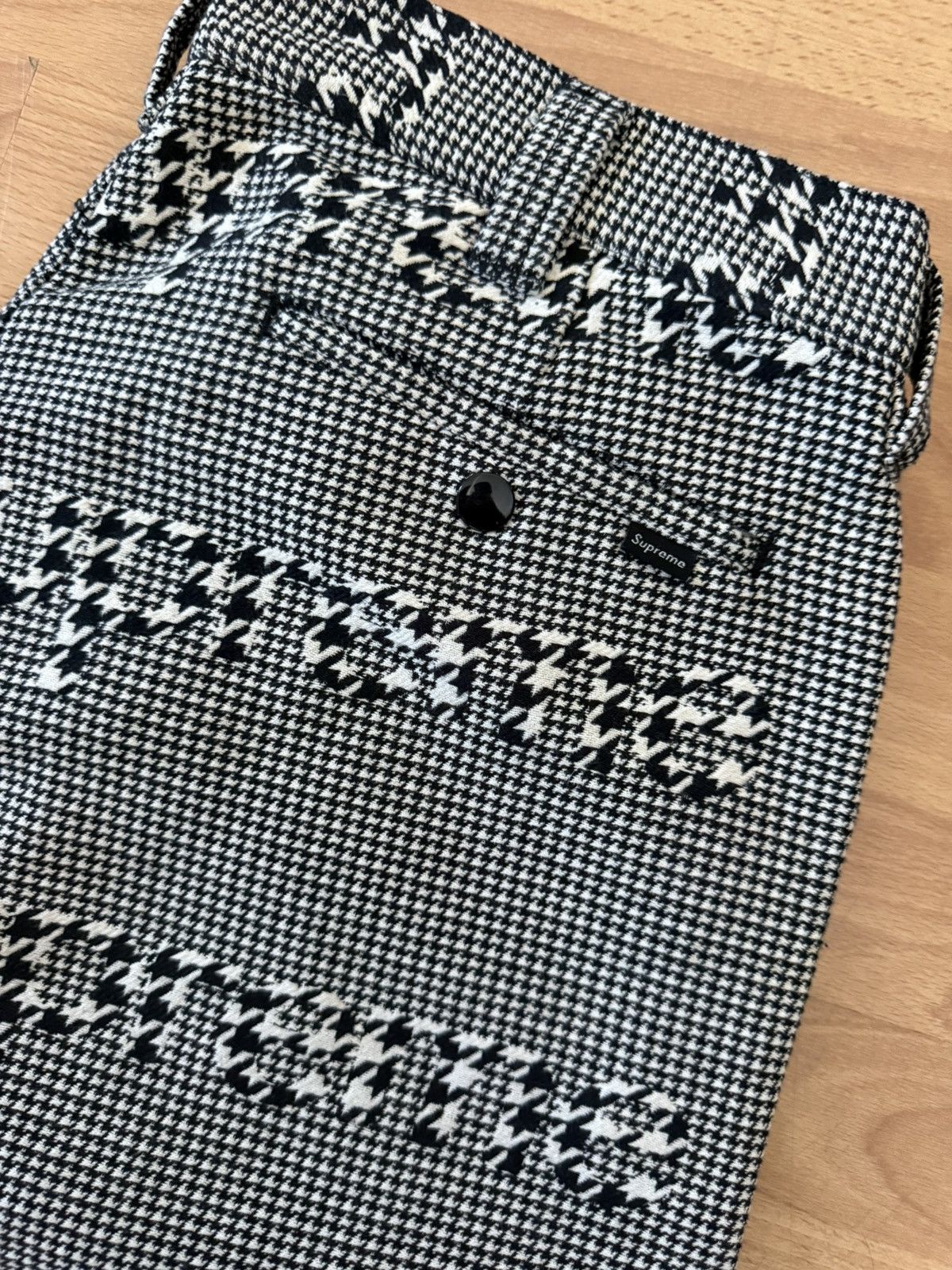 Supreme FW20 Supreme Black houndstooth work pant size 32 pants W32 Size US 32 / EU 48 - 11 Thumbnail