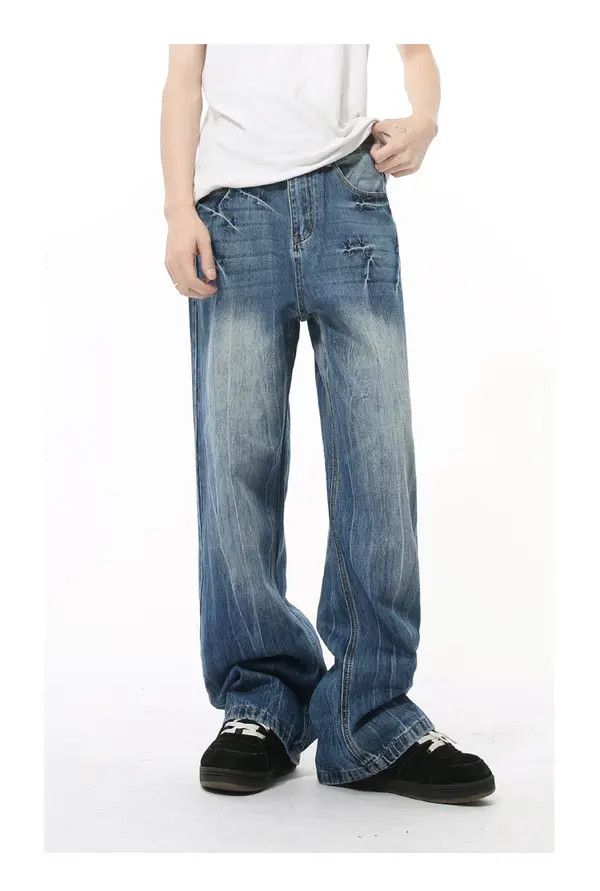 Japanese Brand Kin American cleanfit washed heavy duty fashionable jeans Size US 34 / EU 50 - 6 Thumbnail