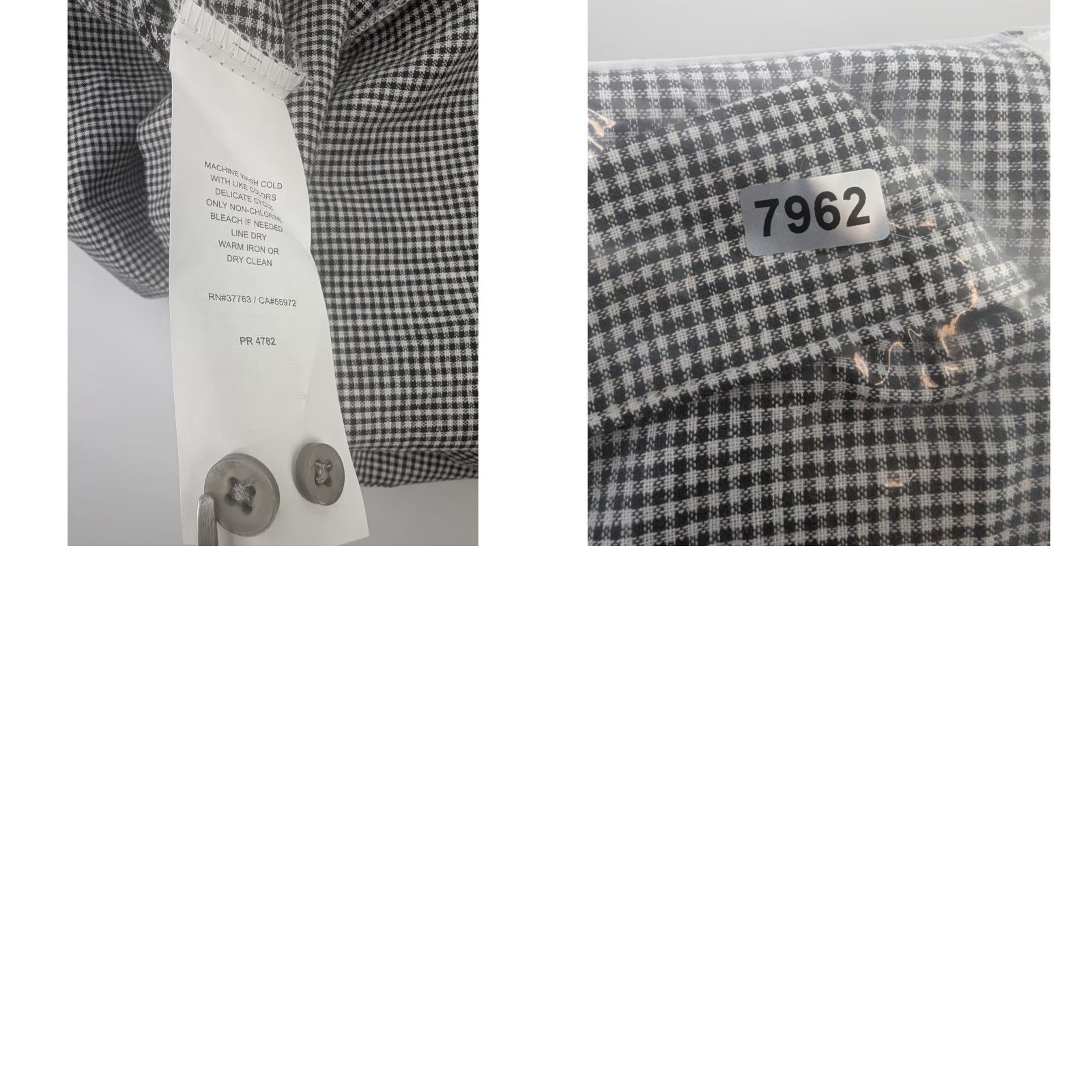 Vintage Havanera Linen Cotton Shirt Men's 2XL Gray Checkered Panel Stripe Casual Cuban Shirt Size US XXL / EU 58 / 5 - 8 Thumbnail