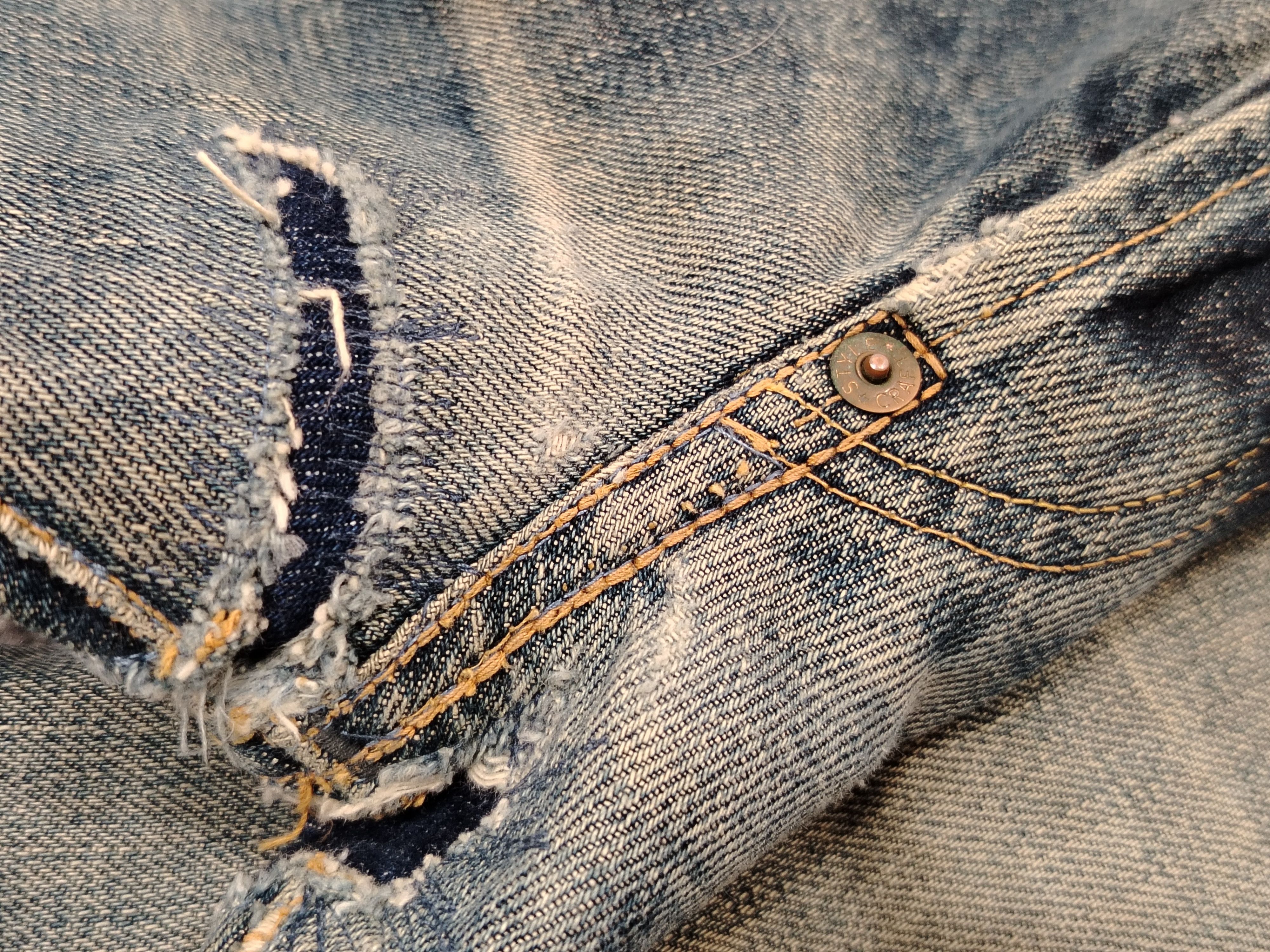Evisu Evisu Jeans Vintage (Evis) Daicock Boro Remaked Size US 32 / EU 48 - 15 Thumbnail