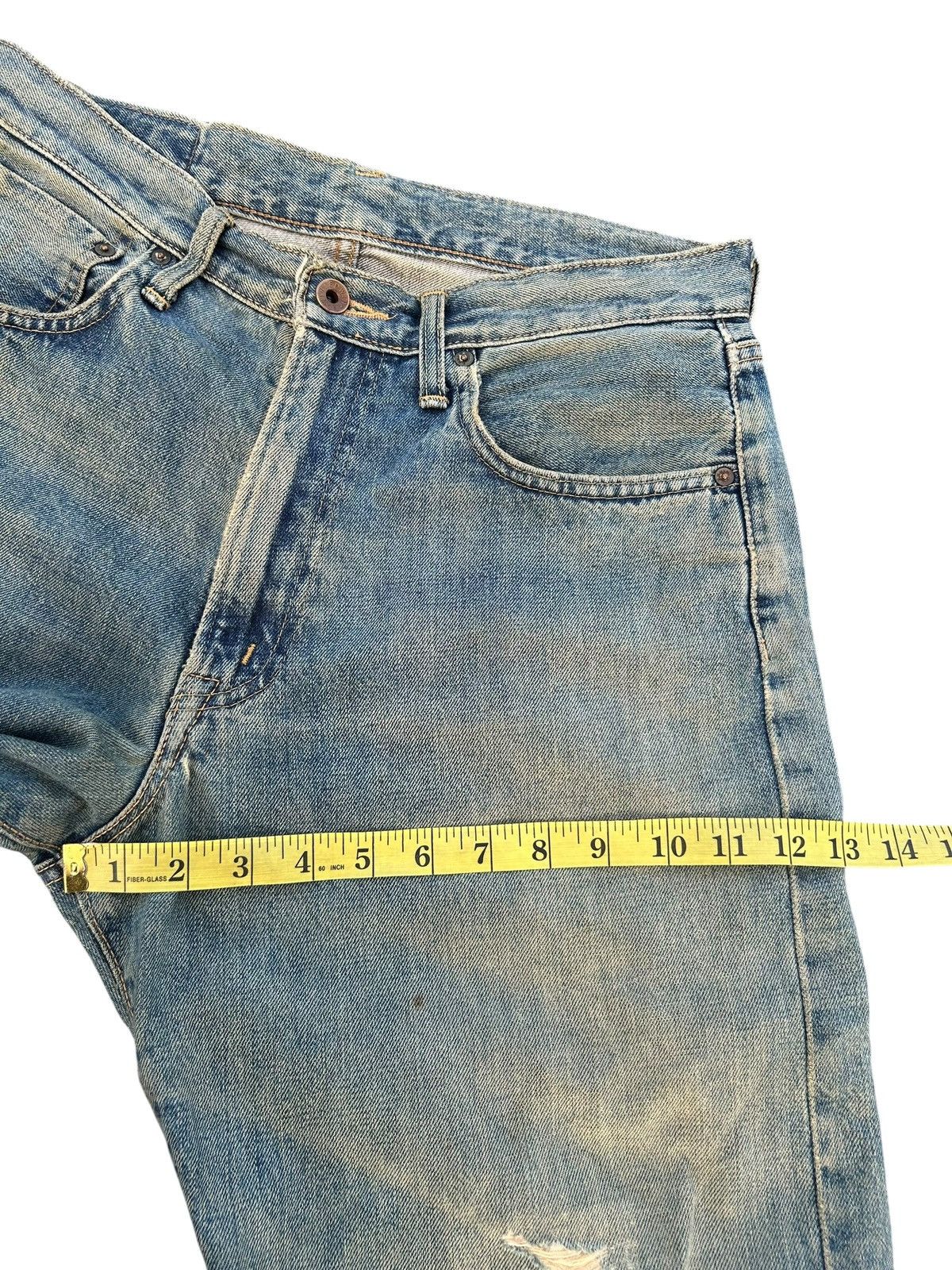 Edwin × Kapital × Vintage Vintage Edwin 505 Selvedge Baggy Distressed Denim Jeans Size US 31 - 18 Thumbnail