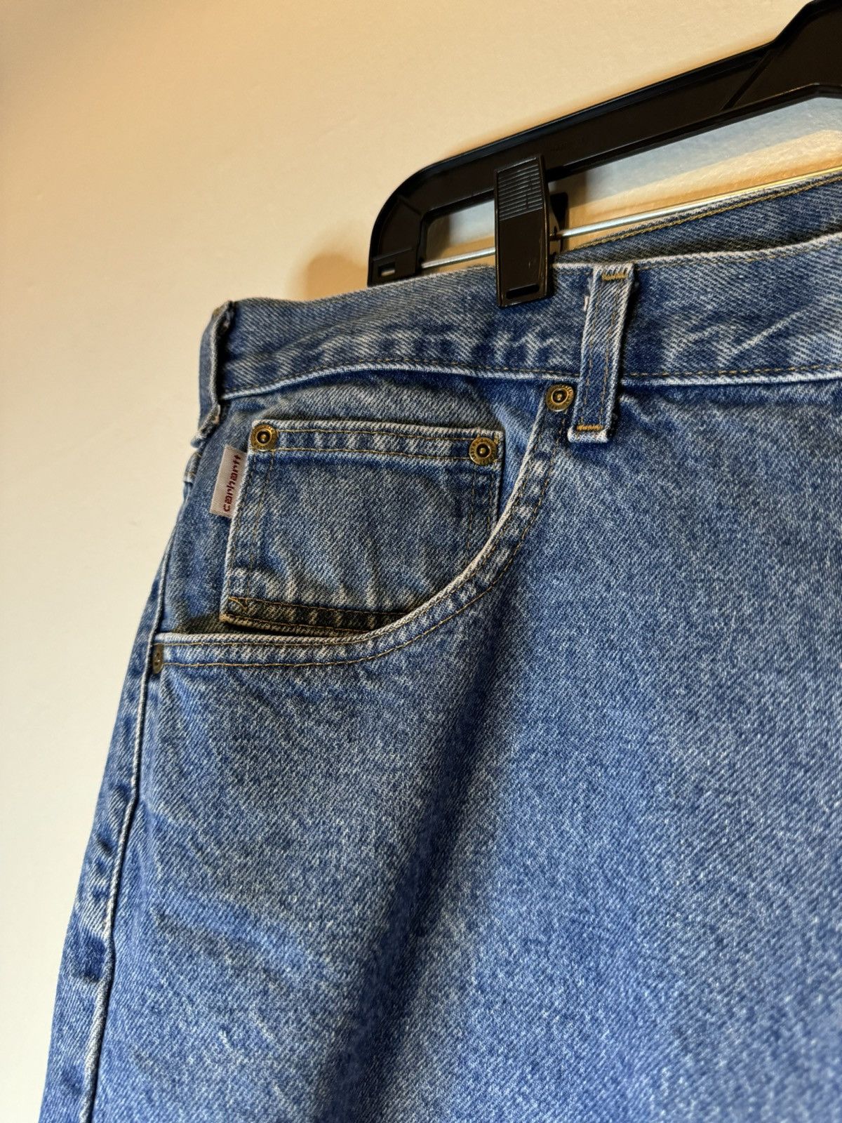 Carhartt Carhartt Jeans Size 38x30 817-DST Blue Denim Relaxed Fit Size US 38 / EU 54 - 2 Thumbnail