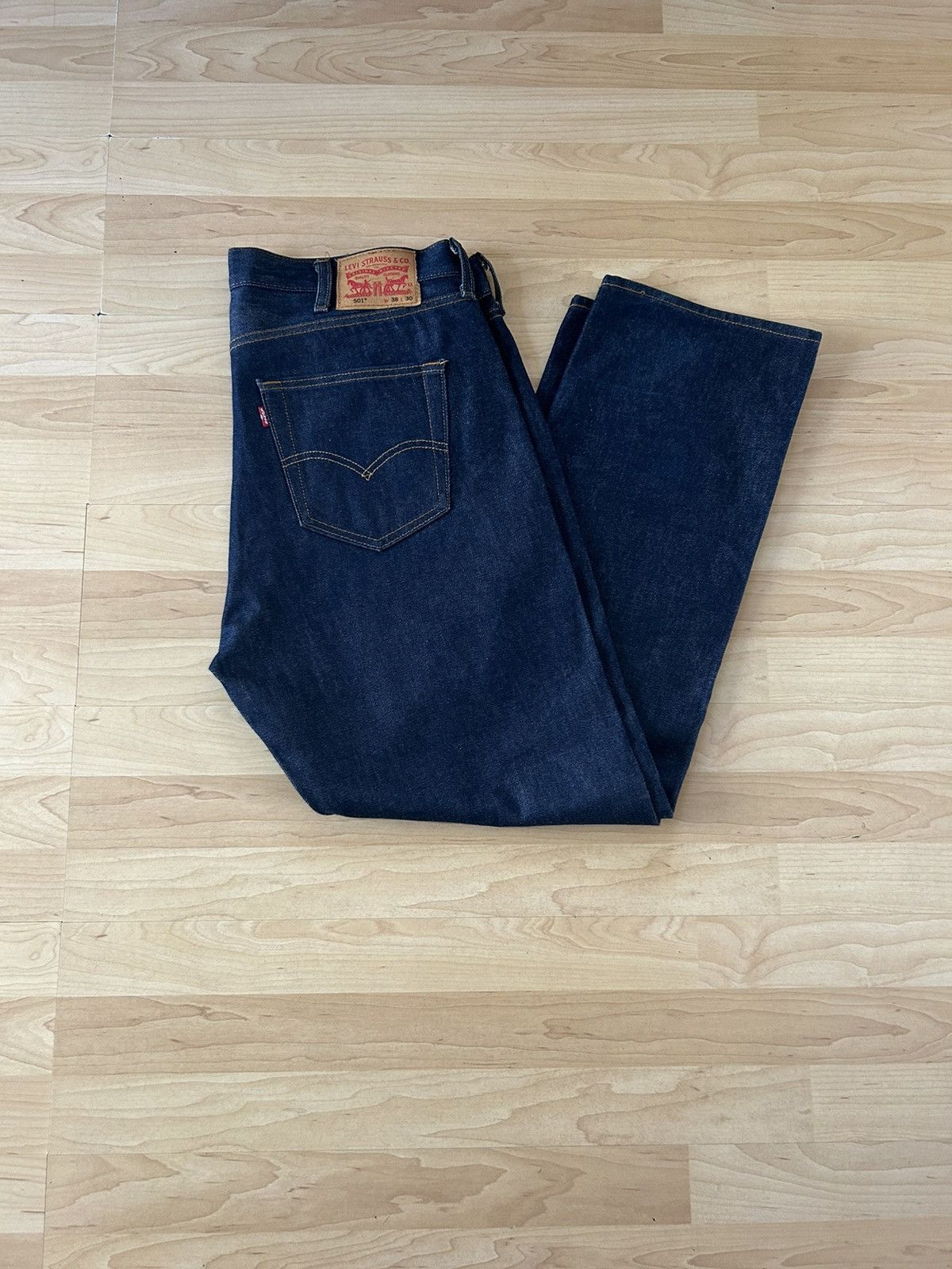 Levi's Levi’s 501 Shrink to Fit Blue Rigid Jeans Size US 38 / EU 54 - 1 Thumbnail