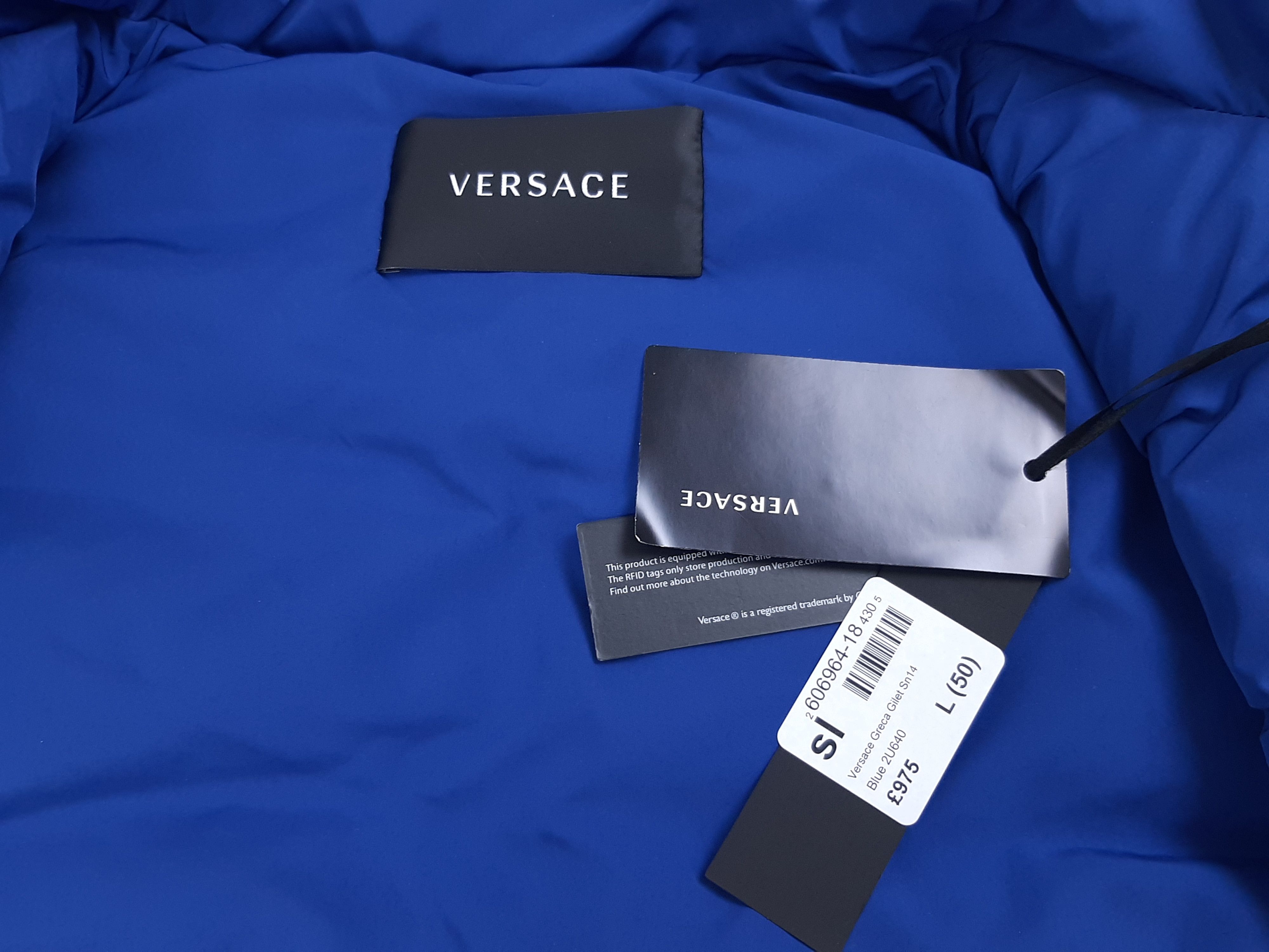 Versace Versace Greca Print Vest Blue Men's Size IT 50 Slim Size US M / EU 48-50 / 2 - 17 Thumbnail