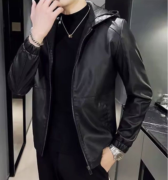Japanese Brand Casual PU Leather Jacket Size US XXL / EU 58 / 5 - 5 Thumbnail