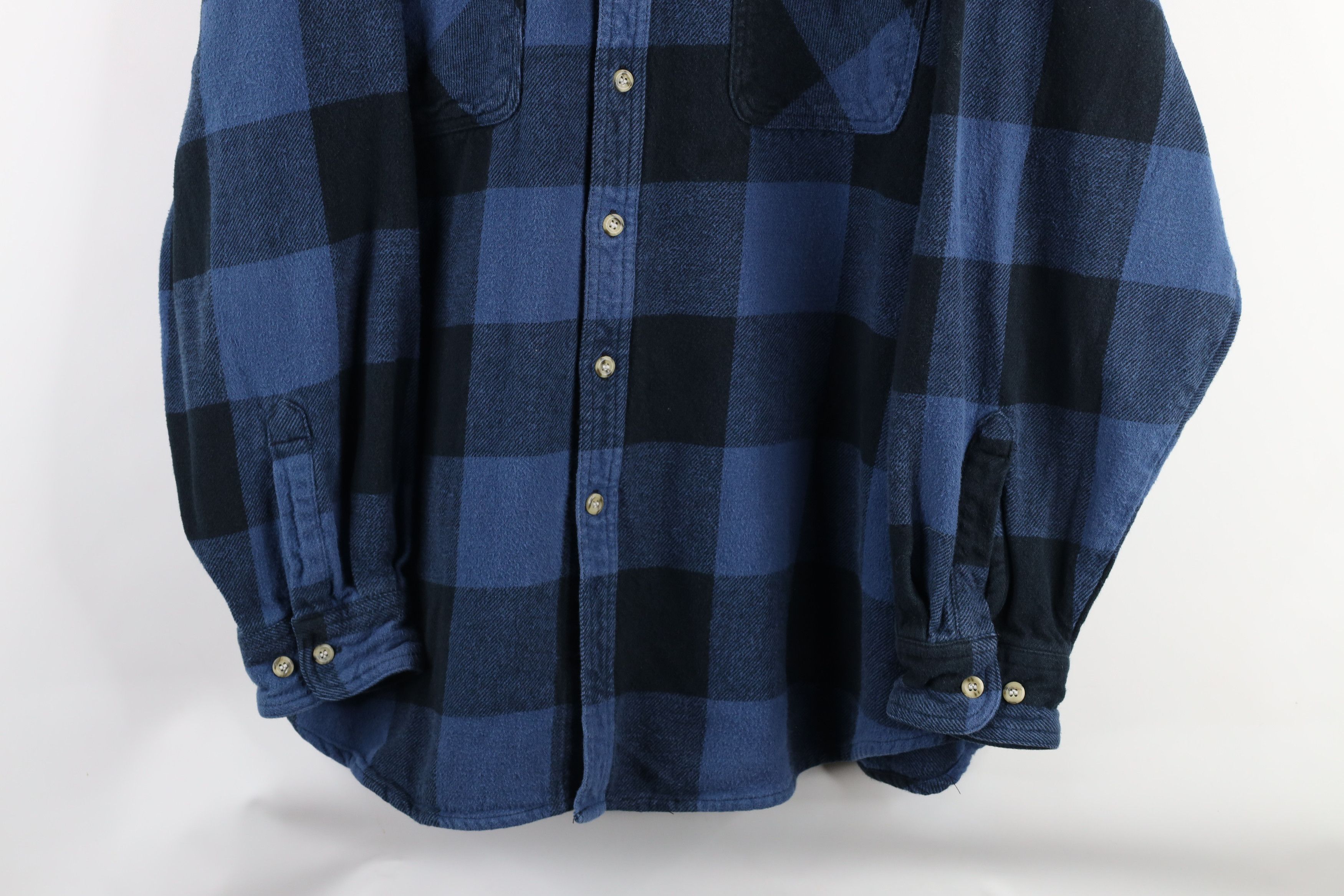 Vintage Vintage 90s Streetwear Heavyweight Button Shirt Plaid Size US XXL / EU 58 / 5 - 3 Thumbnail