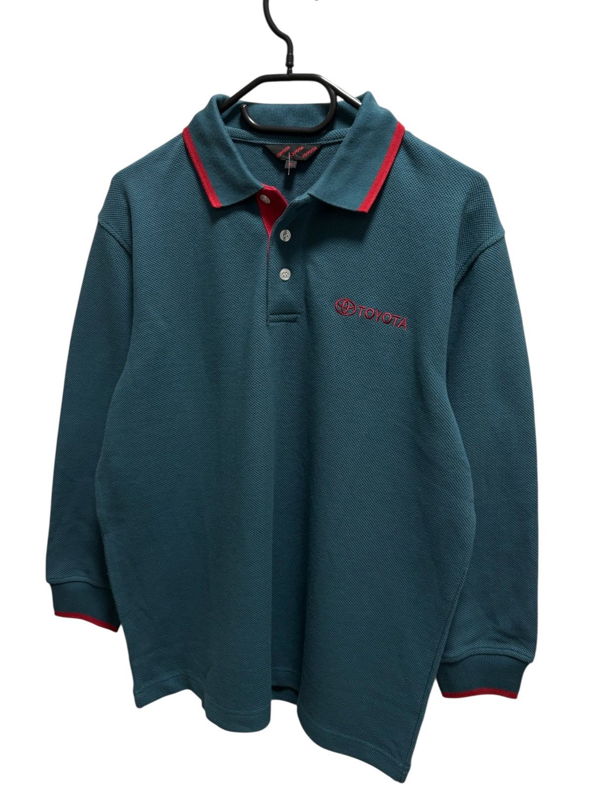 NASCAR Toyota Racing Polo Rugby Sweatshirt Big Logo Y2K Size US S / EU 44-46 / 1 - 1 Thumbnail