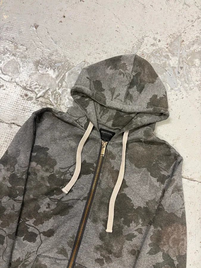Imperial Imperial Grey Renaissance Floral Print Zip-up Hoodie Size US S / EU 44-46 / 1 - 4 Thumbnail