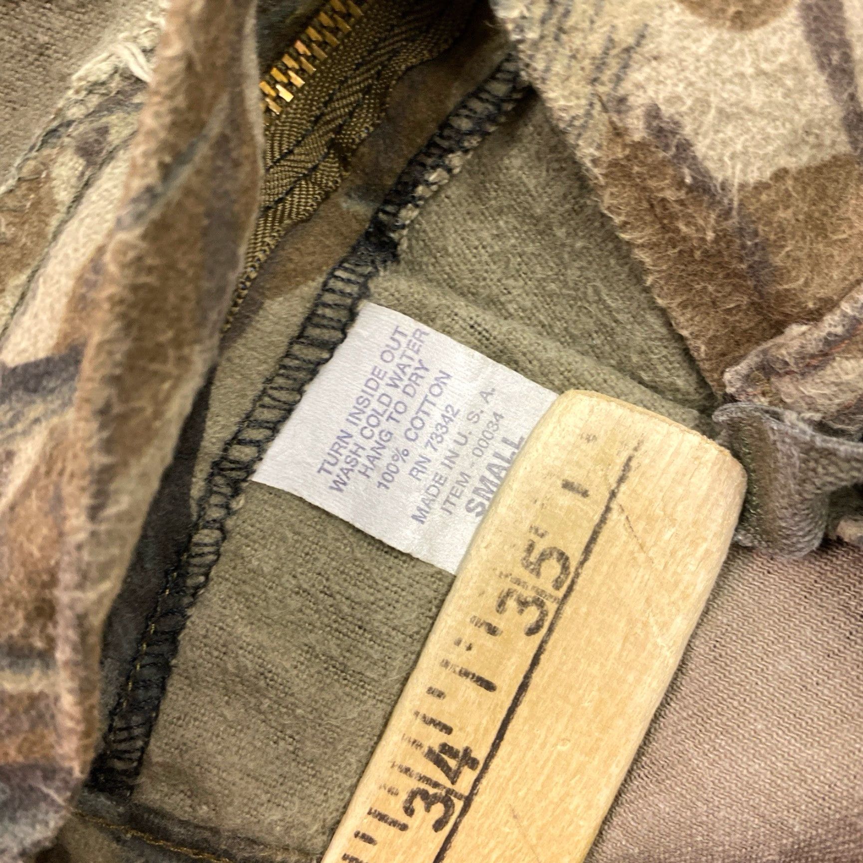 Vintage VINTAGE Mossy Oak Pants Camouflage Chamois 30x31 Tree Stand Fall Foliage Deer Hunting Cargo PANTS Mens Regular Brown Wool Cotton 90s Size US 30 / EU 46 - 3 Thumbnail