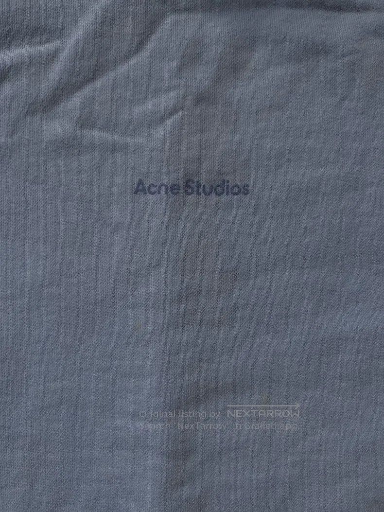 Acne Studios Acne Studios Front Logo Pullover Hoodie - Light Blue Size XS / US 0-2 / IT 36-38 - 3 Thumbnail