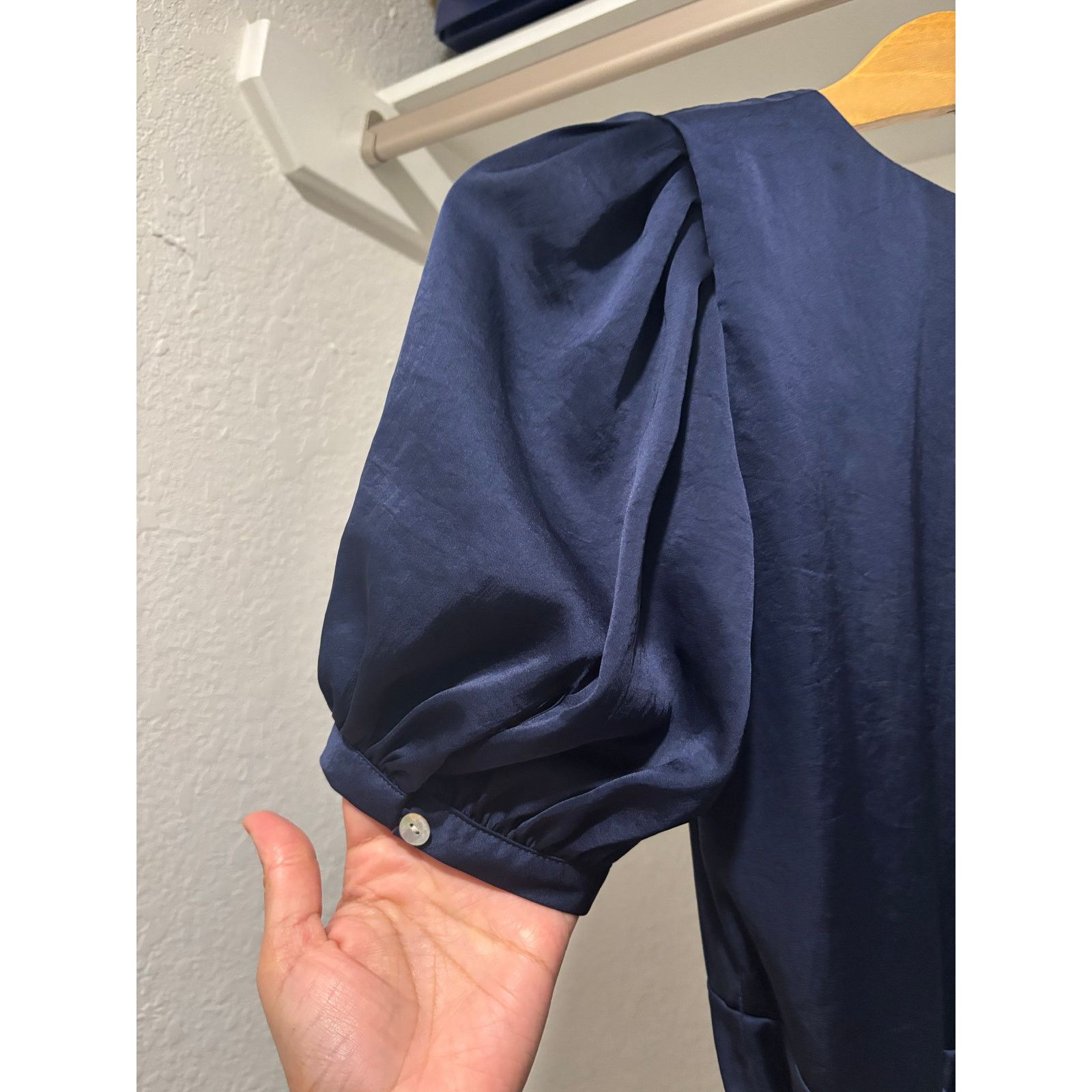 Aritzia NWOT Aritzia Wilfred Free Lune navy blue wrap dress XXS Size XS / US 0-2 / IT 36-38 - 3 Thumbnail