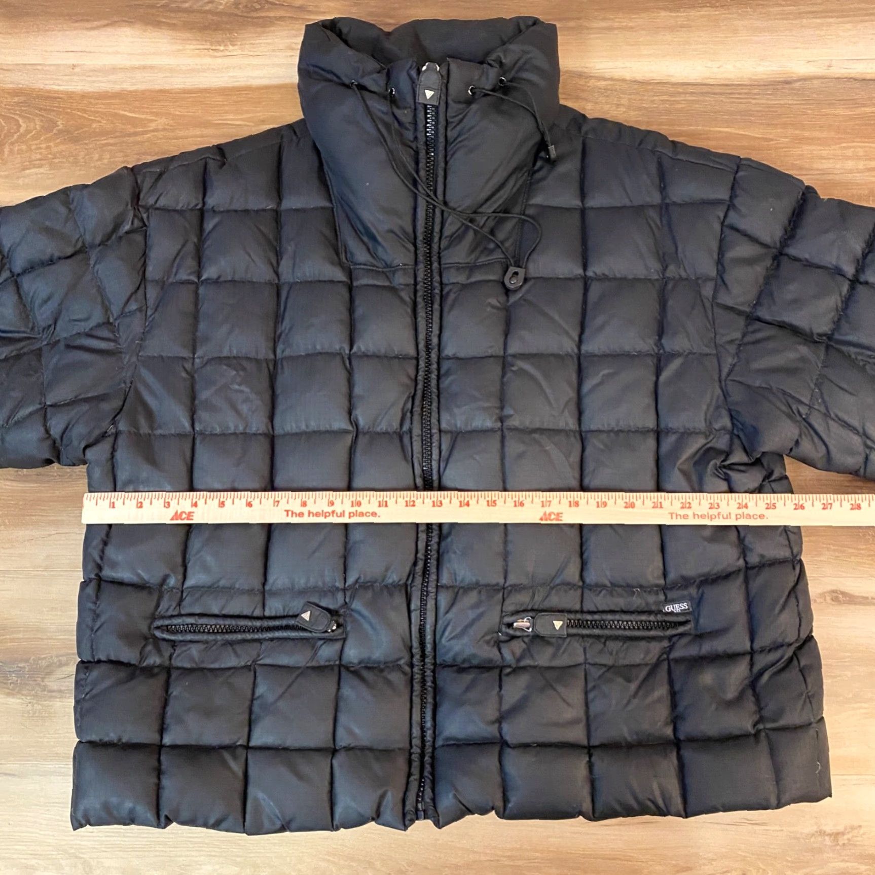 Guess GUESS Puffer Jacket Womens Large Black Quilted Full Zip Down Nylon 90s USA Jacket Size L / US 10 / IT 46 - 6 Thumbnail
